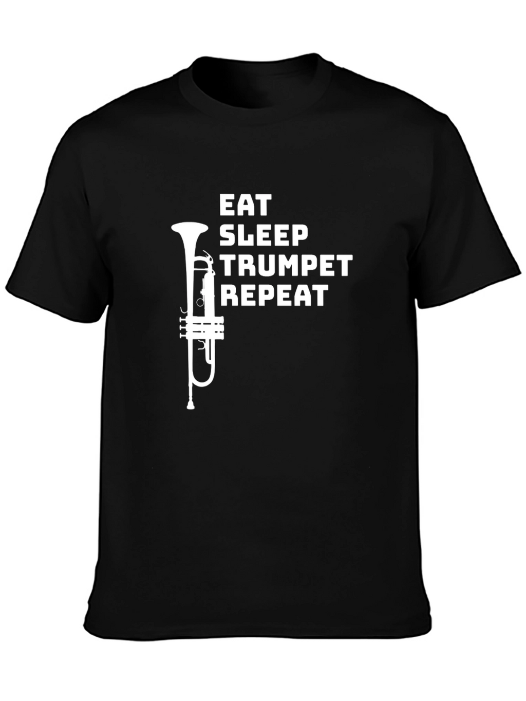Eat Sleep Trumpet Repeat Graphic Tee