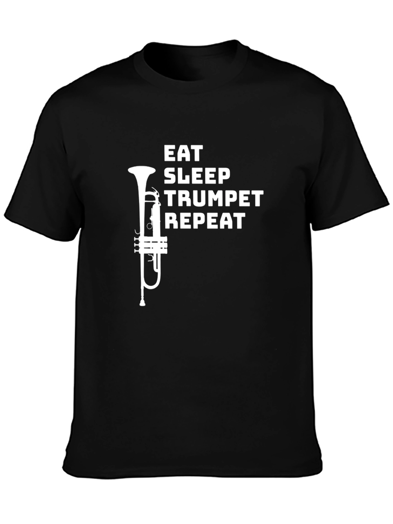 Eat Sleep Trumpet Repeat Graphic Tee