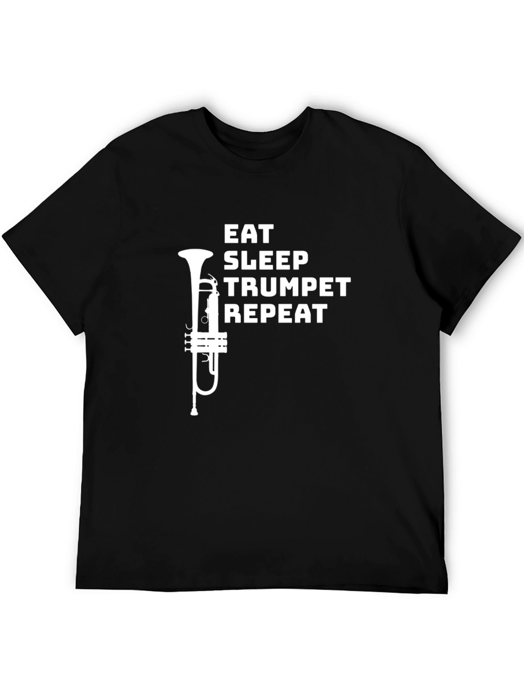 Eat Sleep Trumpet Repeat Graphic Tee