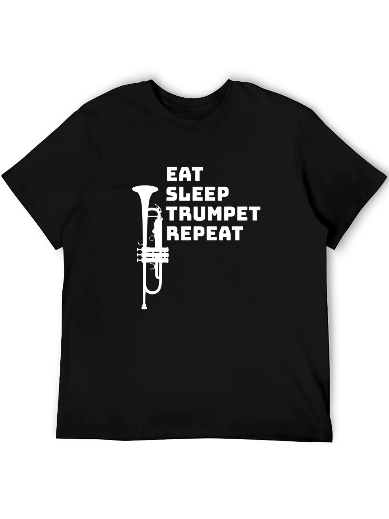 Eat Sleep Trumpet Repeat Graphic Tee