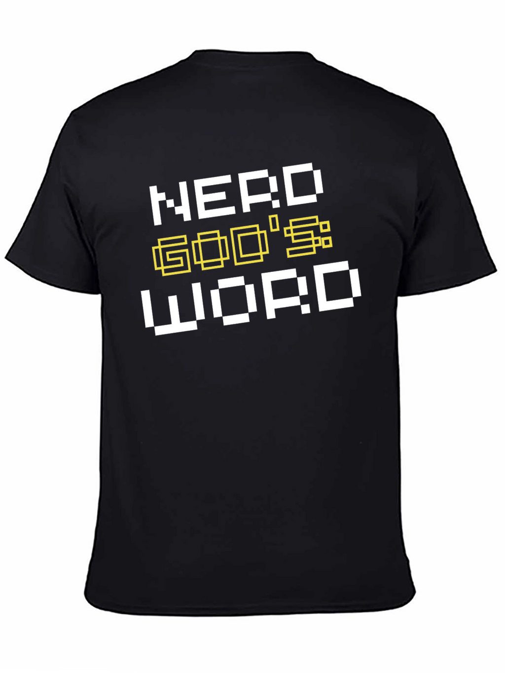 Nerd Gods Word Black Graphic T-Shirt