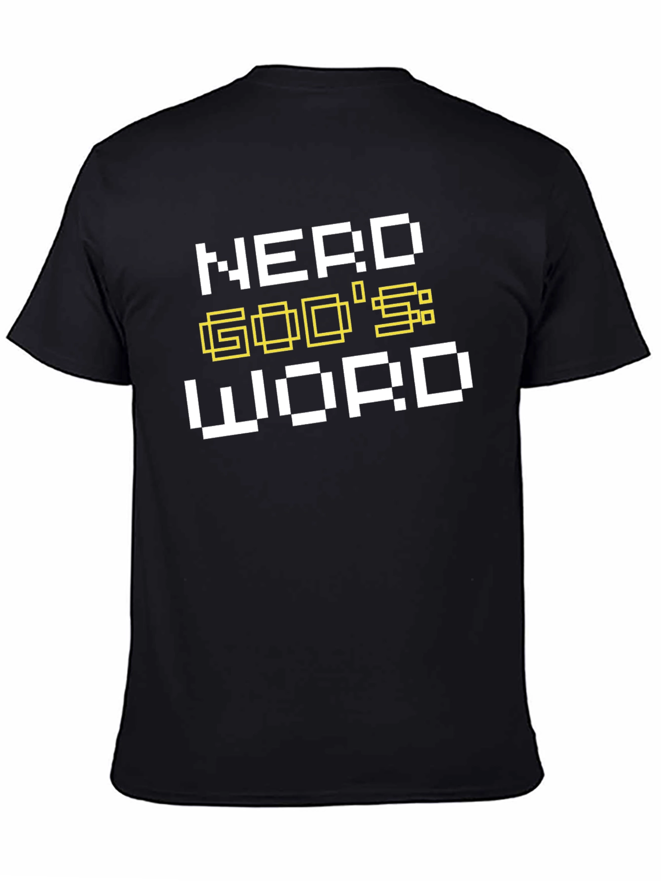 Nerd Gods Word Black Graphic T-Shirt