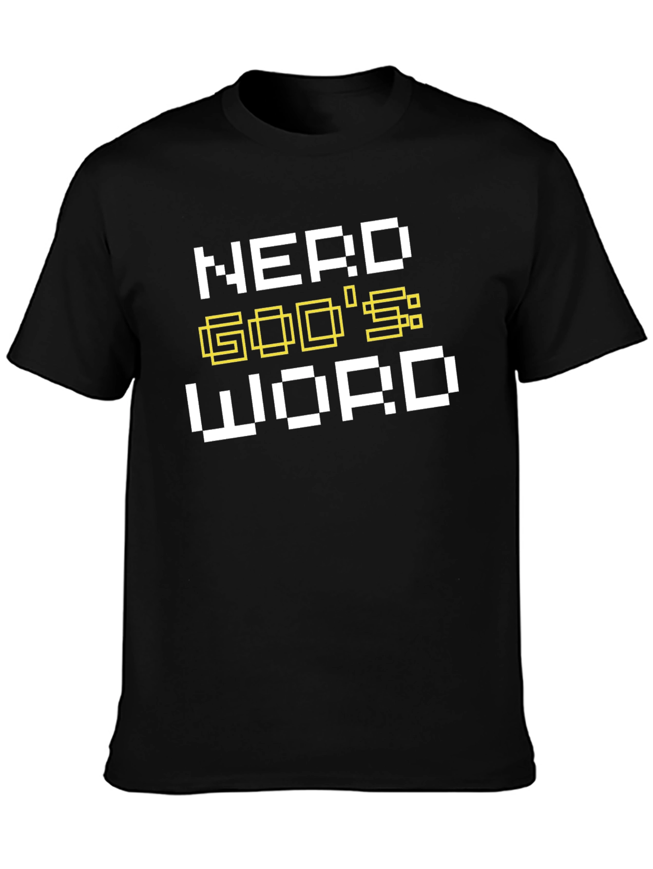 Nerd Gods Word Black Graphic T-Shirt