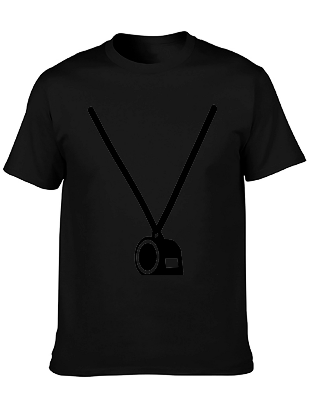 Stylish Black T-Shirt with Camera Graphic