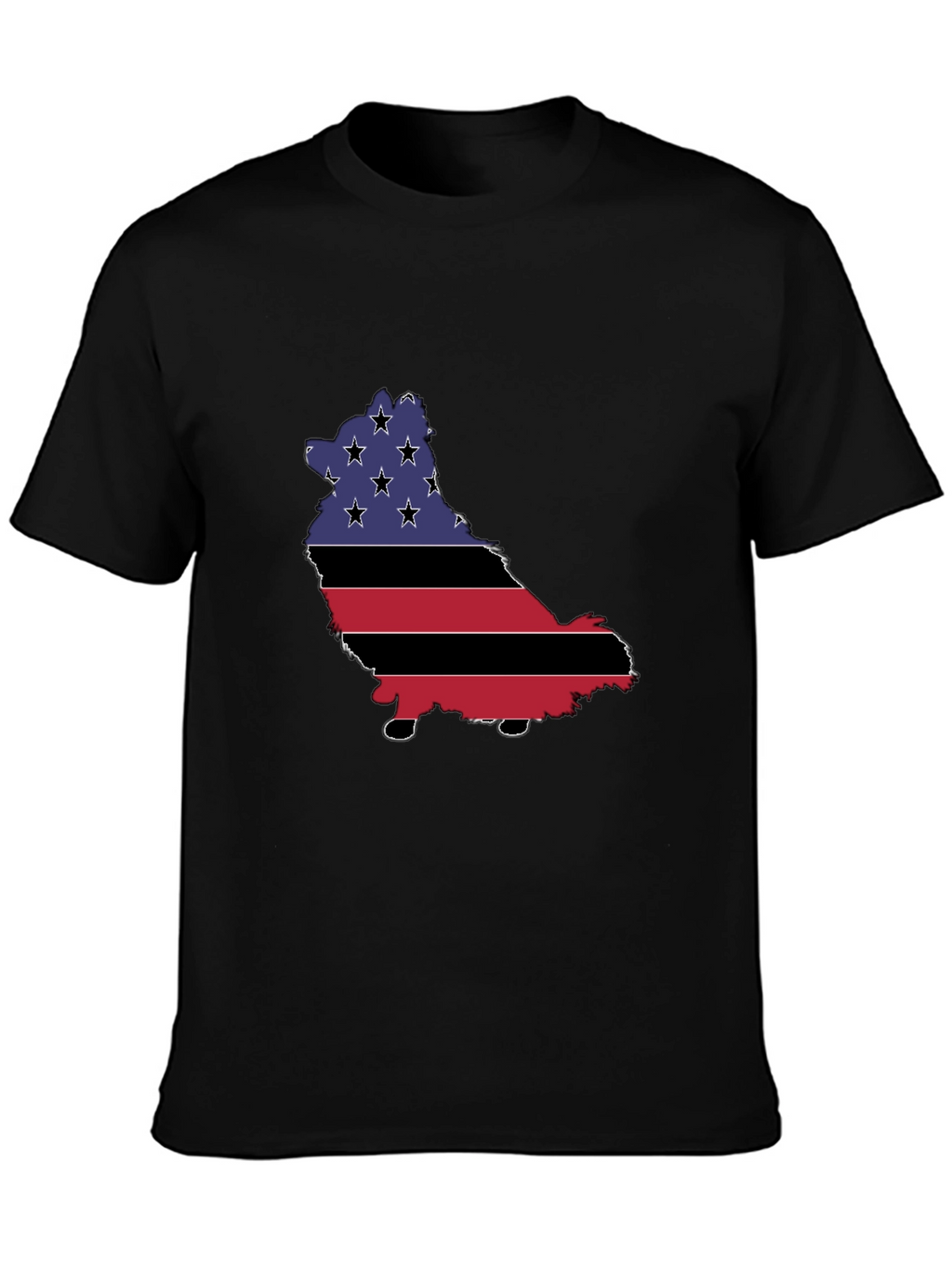 American Flag Dog T-Shirt - Patriotic Pup Pride!