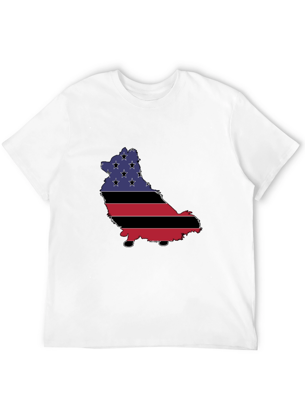 American Flag Dog T-Shirt - Patriotic Pup Pride!