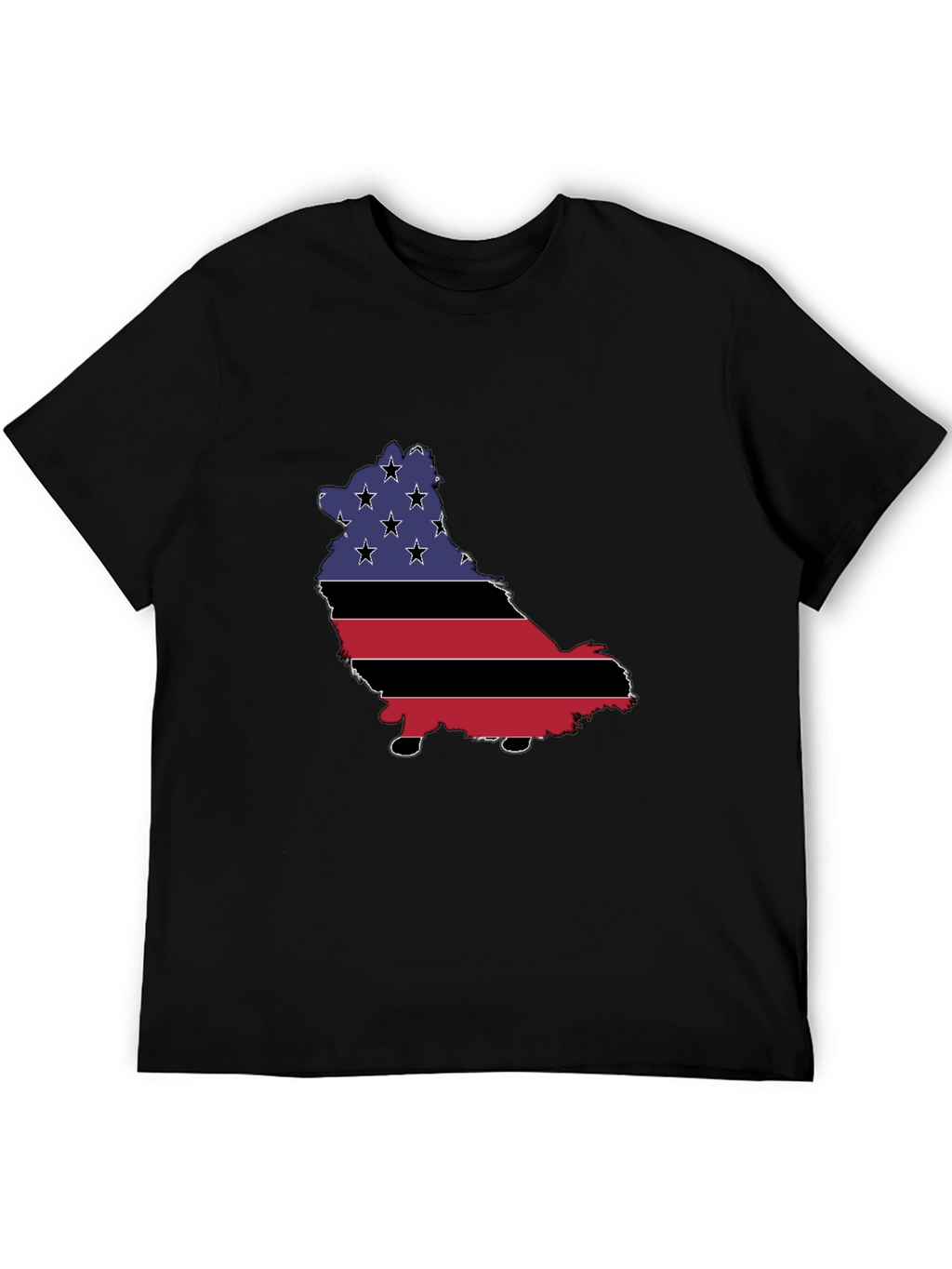 American Flag Dog T-Shirt - Patriotic Pup Pride!