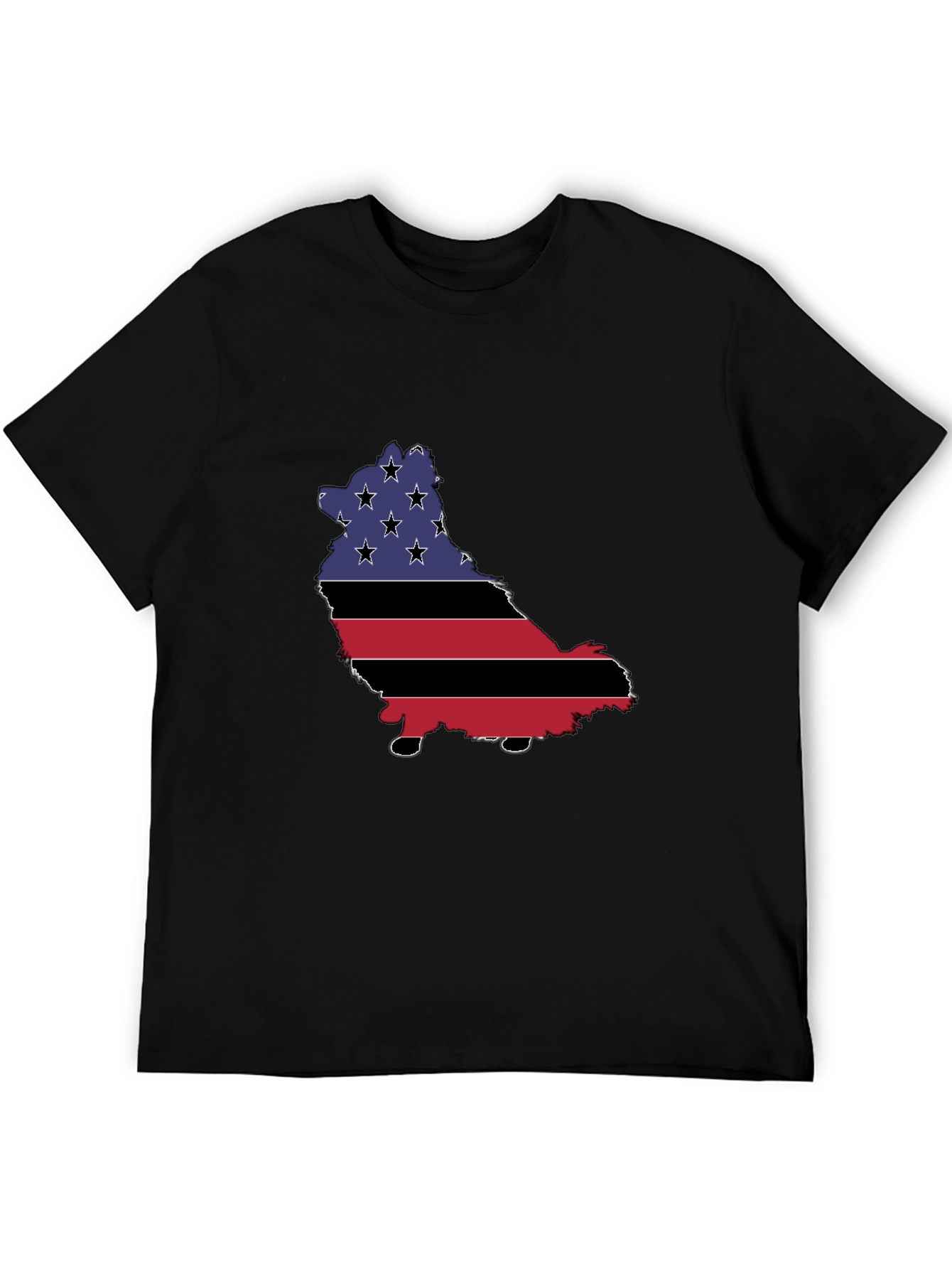 American Flag Dog T-Shirt - Patriotic Pup Pride!