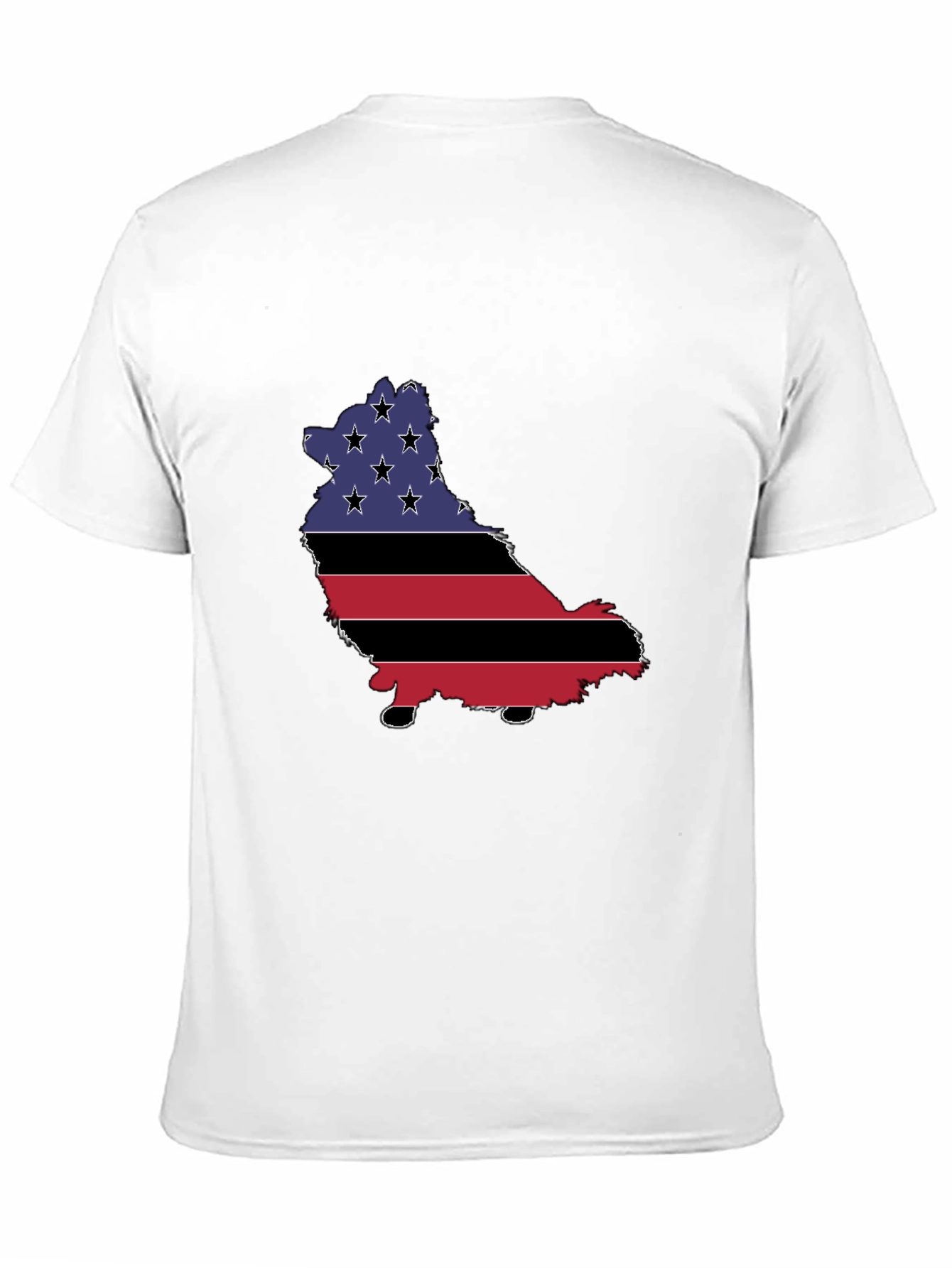 American Flag Dog T-Shirt - Patriotic Pup Pride!