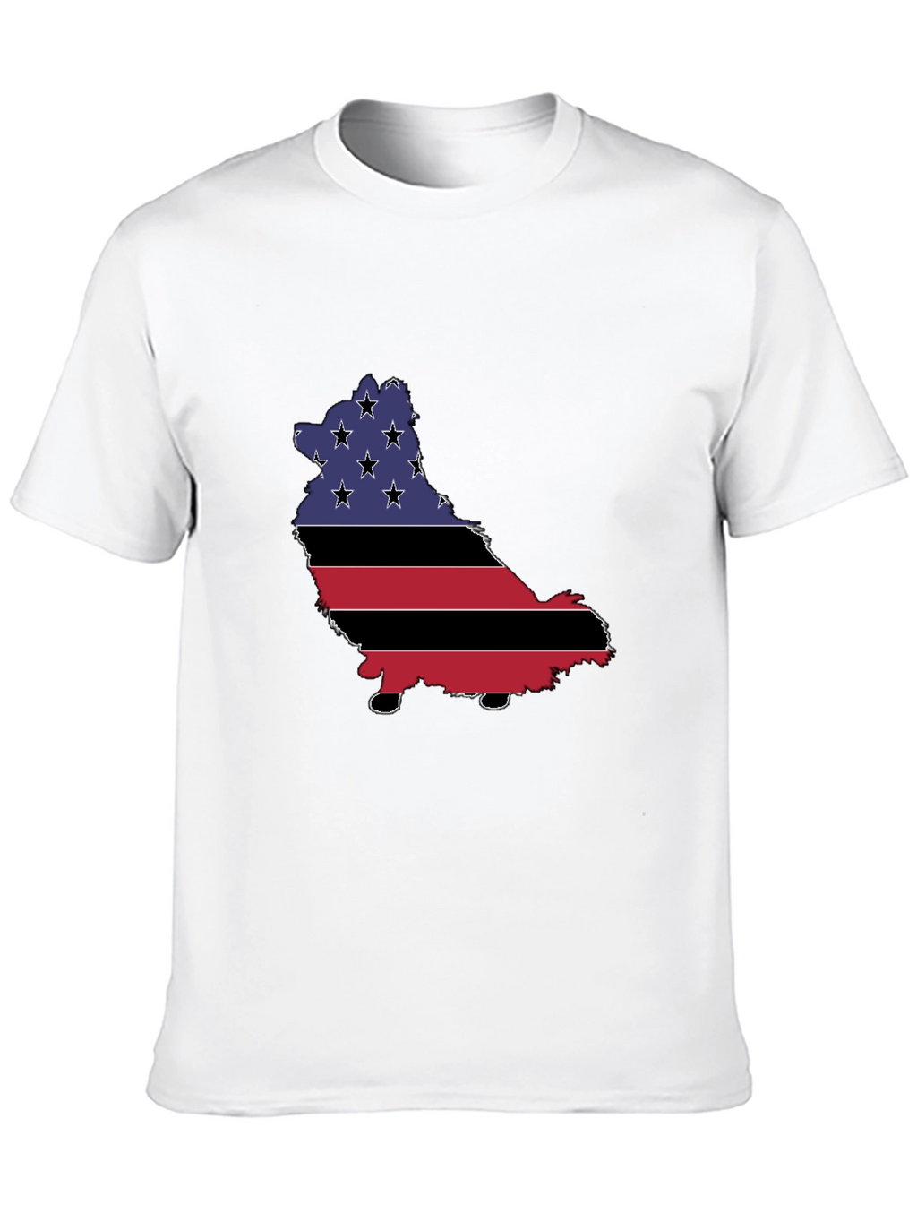 American Flag Dog T-Shirt - Patriotic Pup Pride!