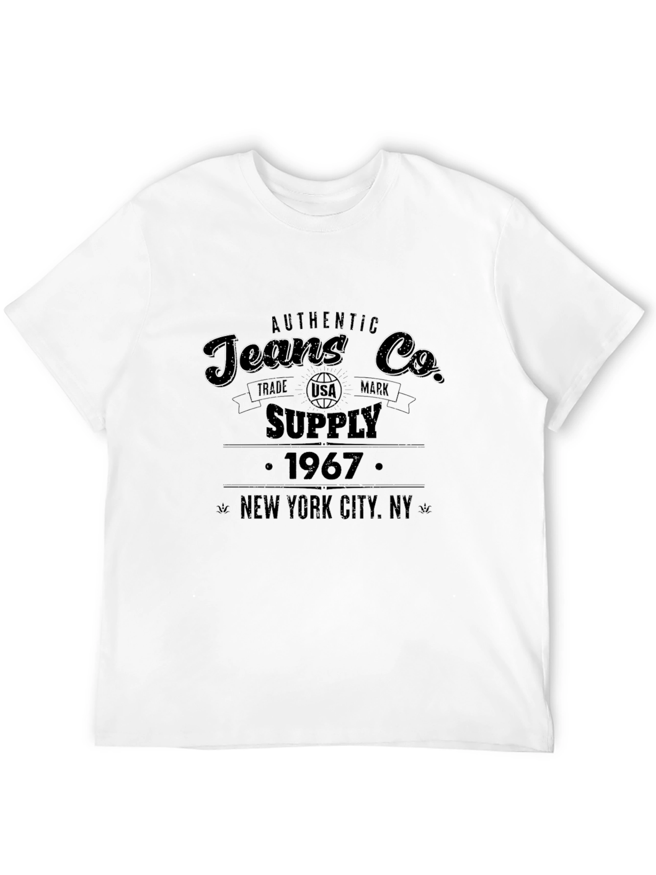 Authentic Jeans Co. 1967 Black Graphic T-Shirt