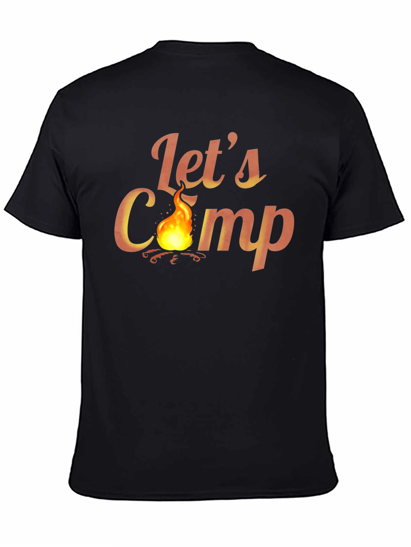 Lets Camp Graphic T-Shirt - Outdoor Adventure Tee