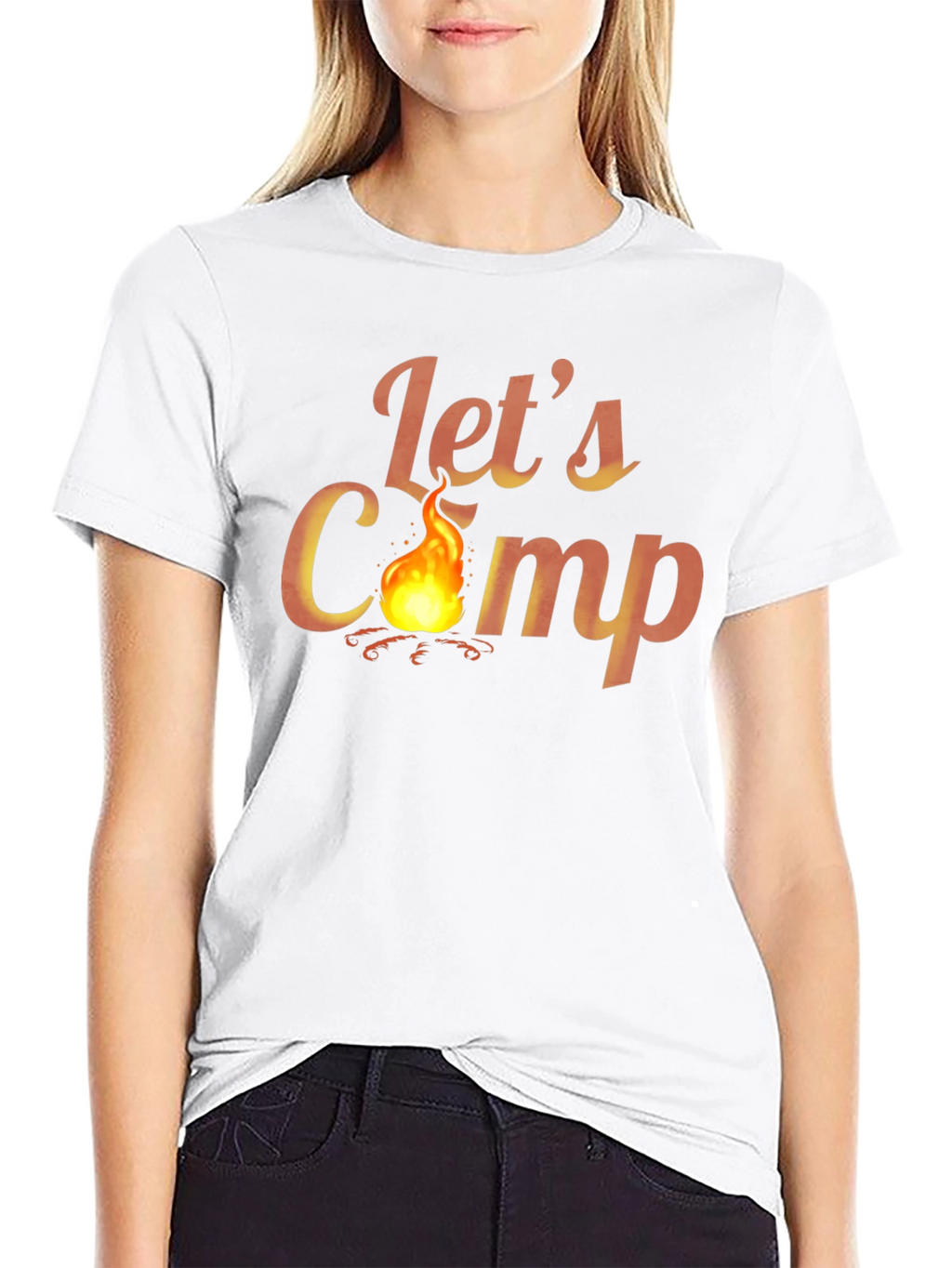 Lets Camp Graphic T-Shirt - Outdoor Adventure Tee
