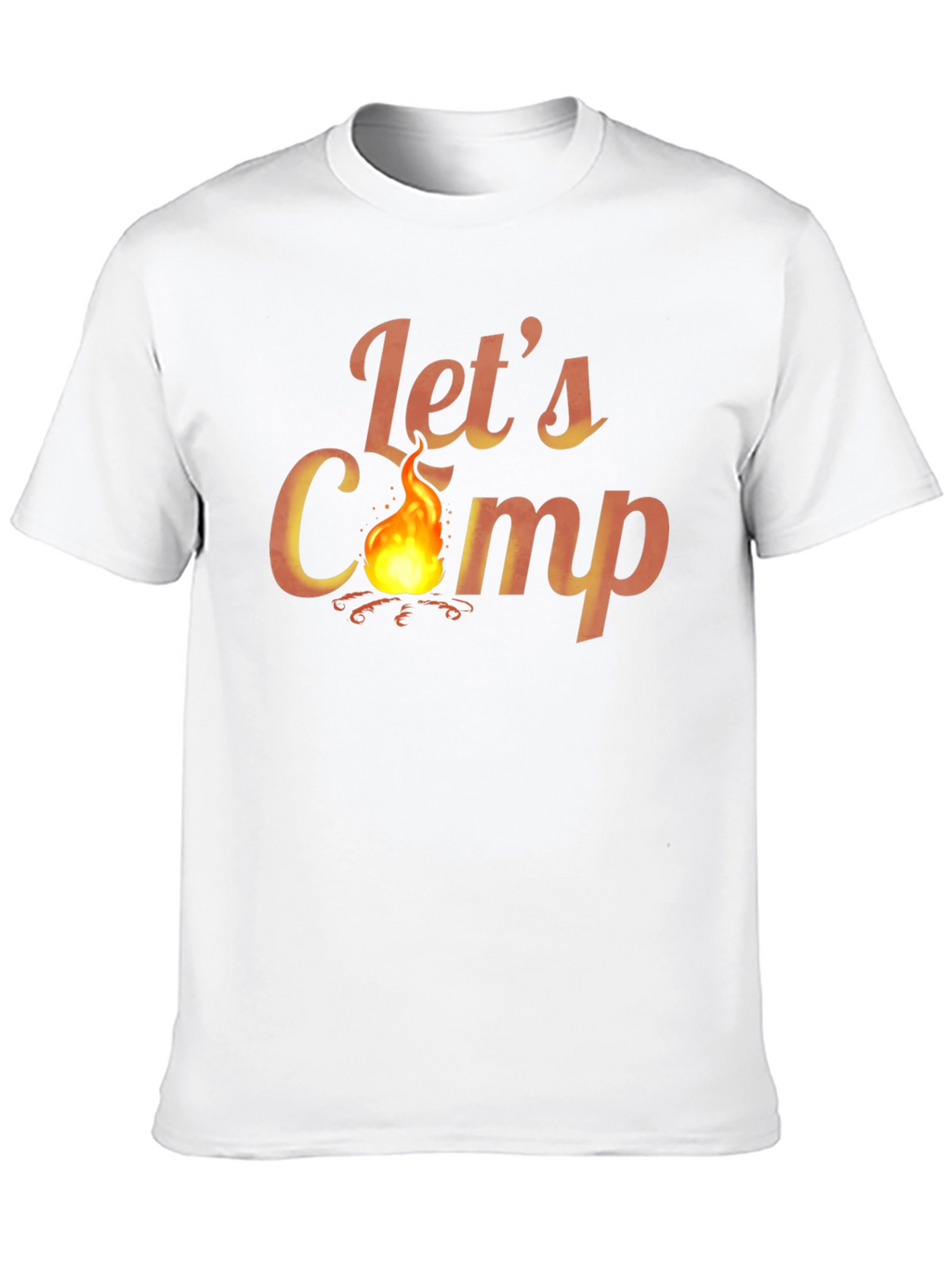 Lets Camp Graphic T-Shirt - Outdoor Adventure Tee
