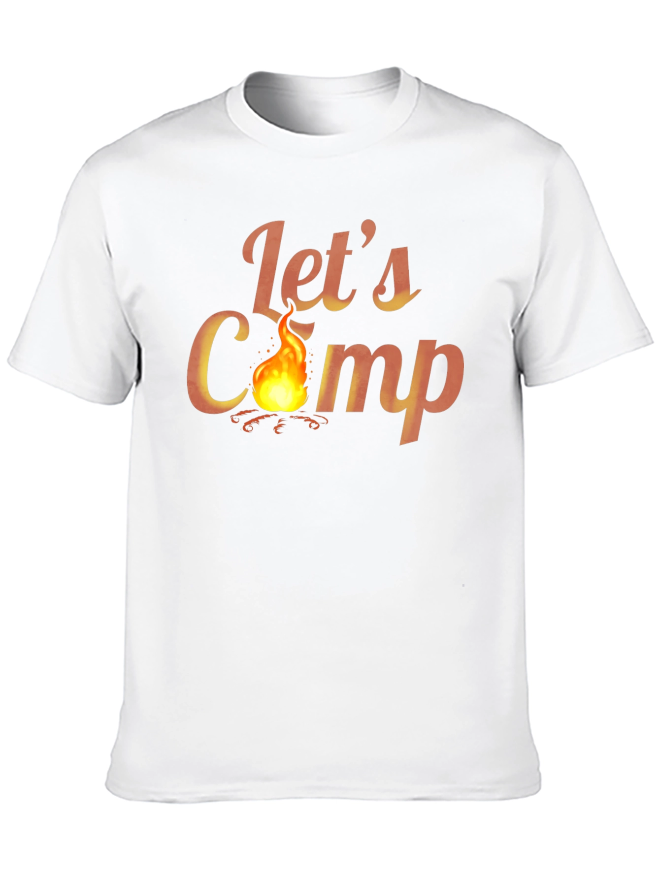 Lets Camp Graphic T-Shirt - Outdoor Adventure Tee