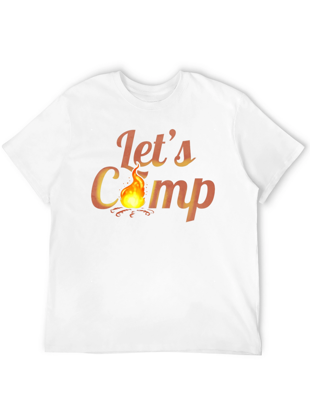 Lets Camp Graphic T-Shirt - Outdoor Adventure Tee