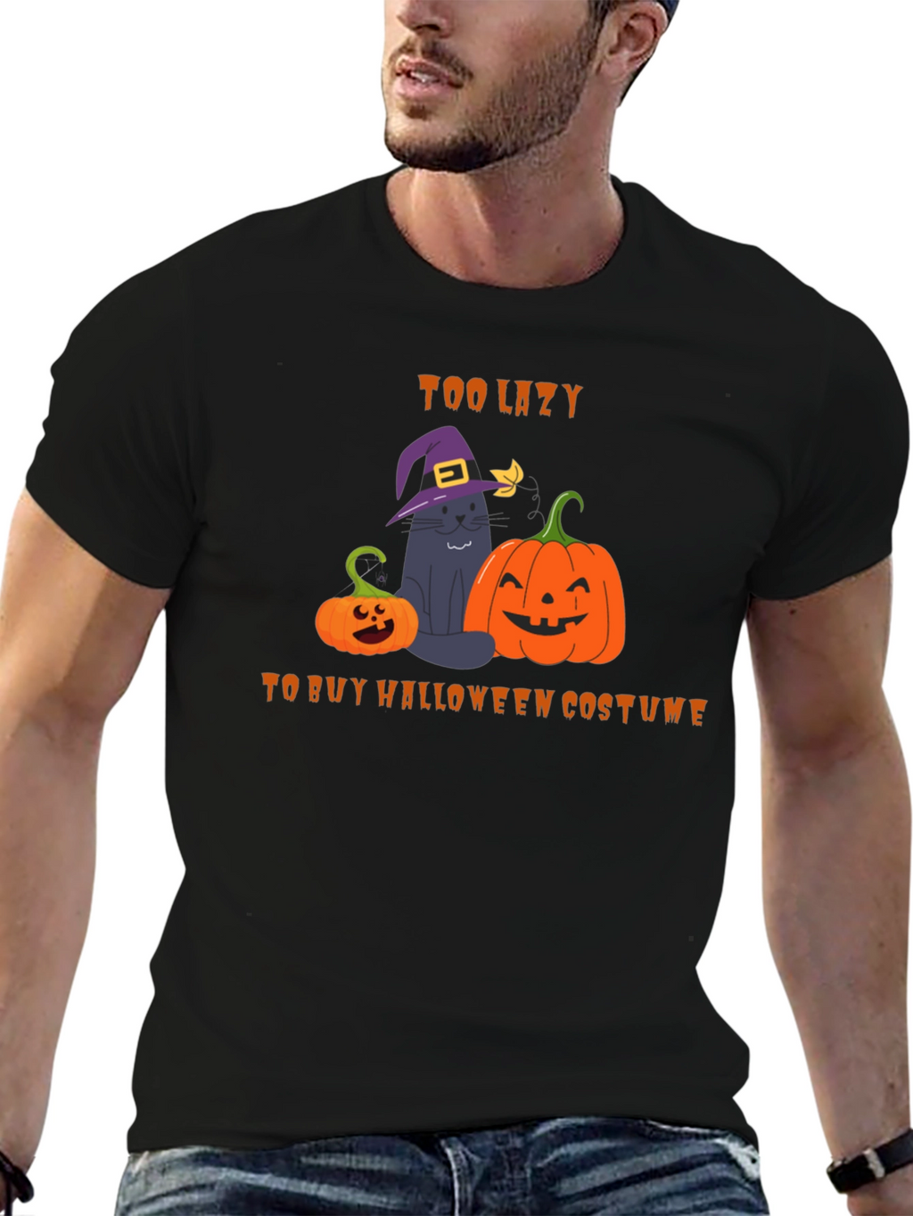 Too Lazy Halloween Costume T-Shirt