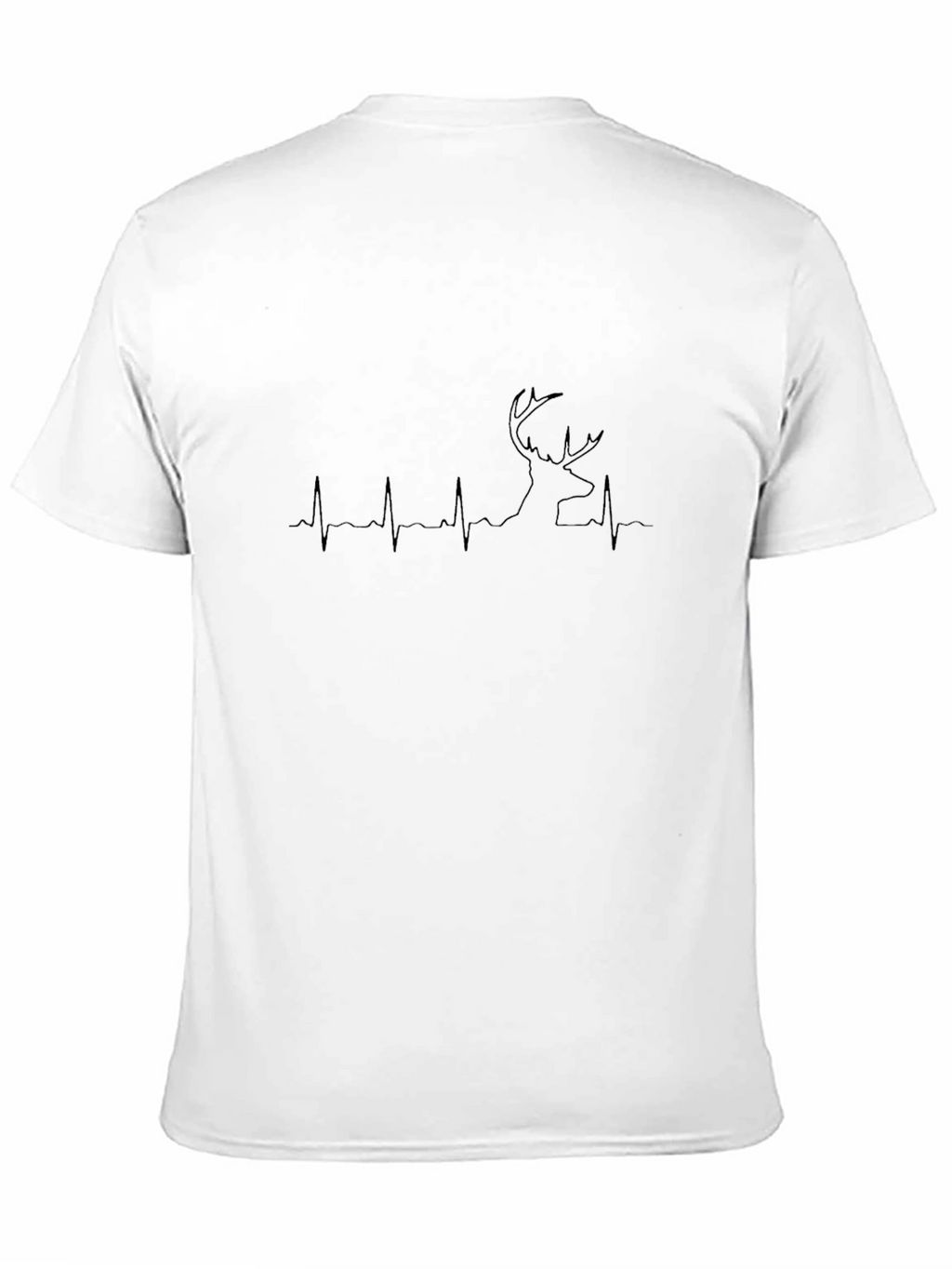 Black Deer Heartbeat Graphic Tee