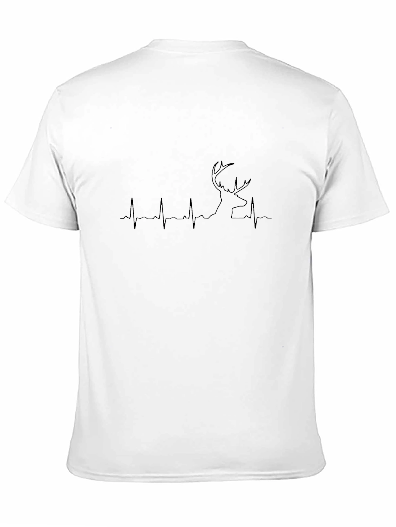 Black Deer Heartbeat Graphic Tee