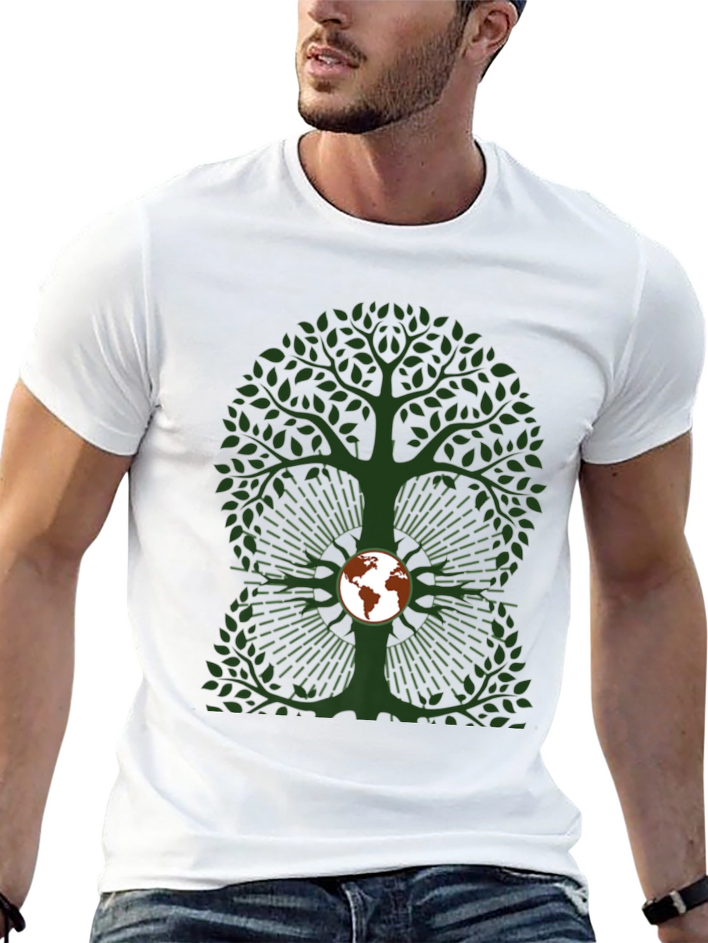 Earth Tree Graphic Tee - Eco-Friendly Design