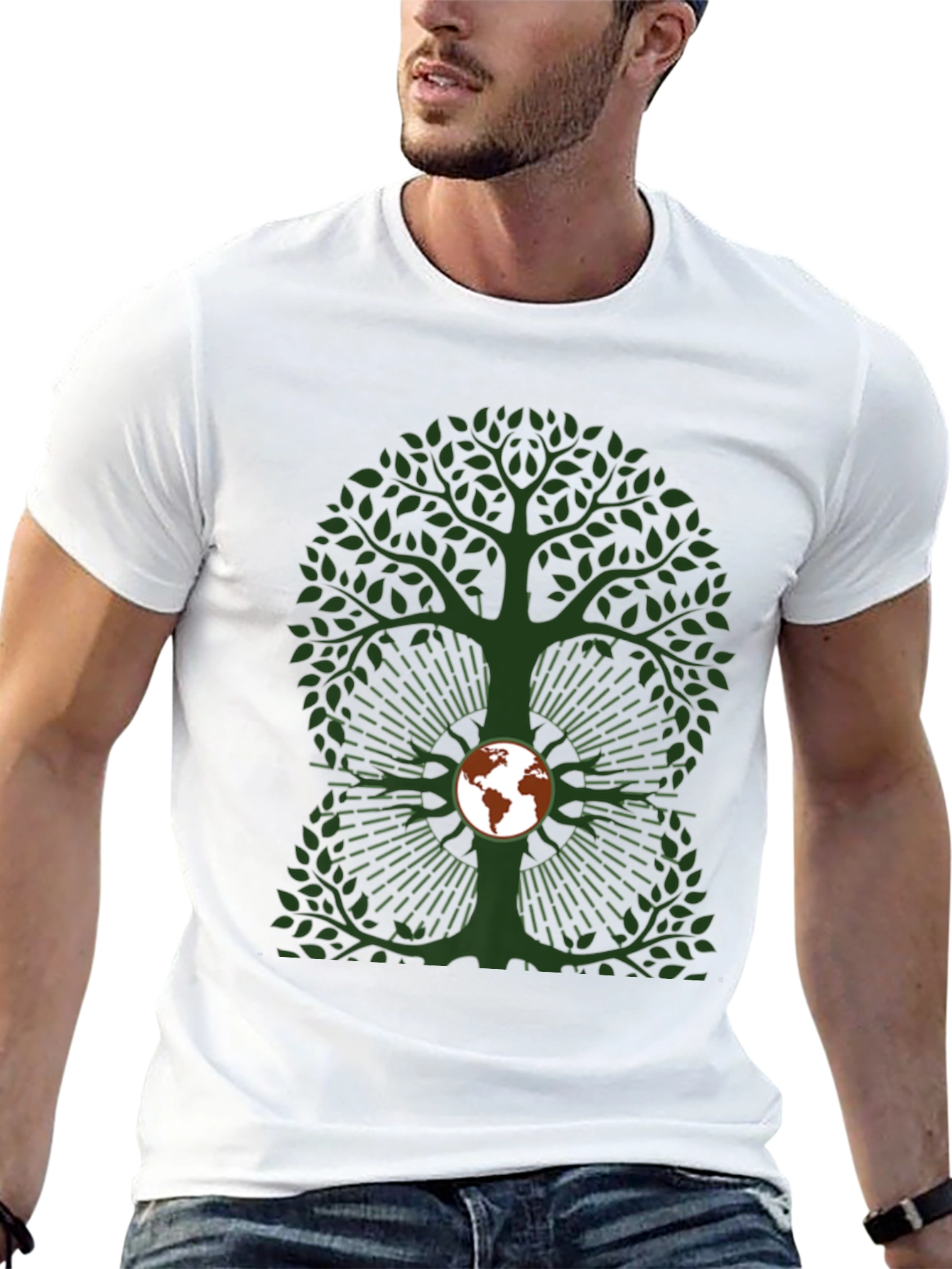 Earth Tree Graphic Tee - Eco-Friendly Design
