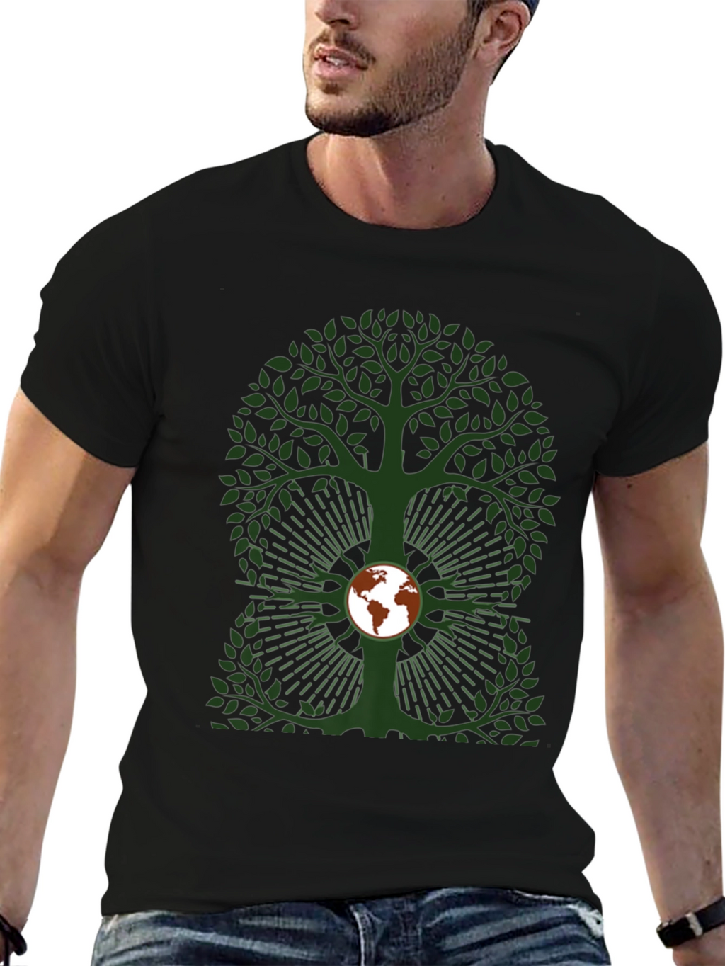 Earth Tree Graphic Tee - Eco-Friendly Design