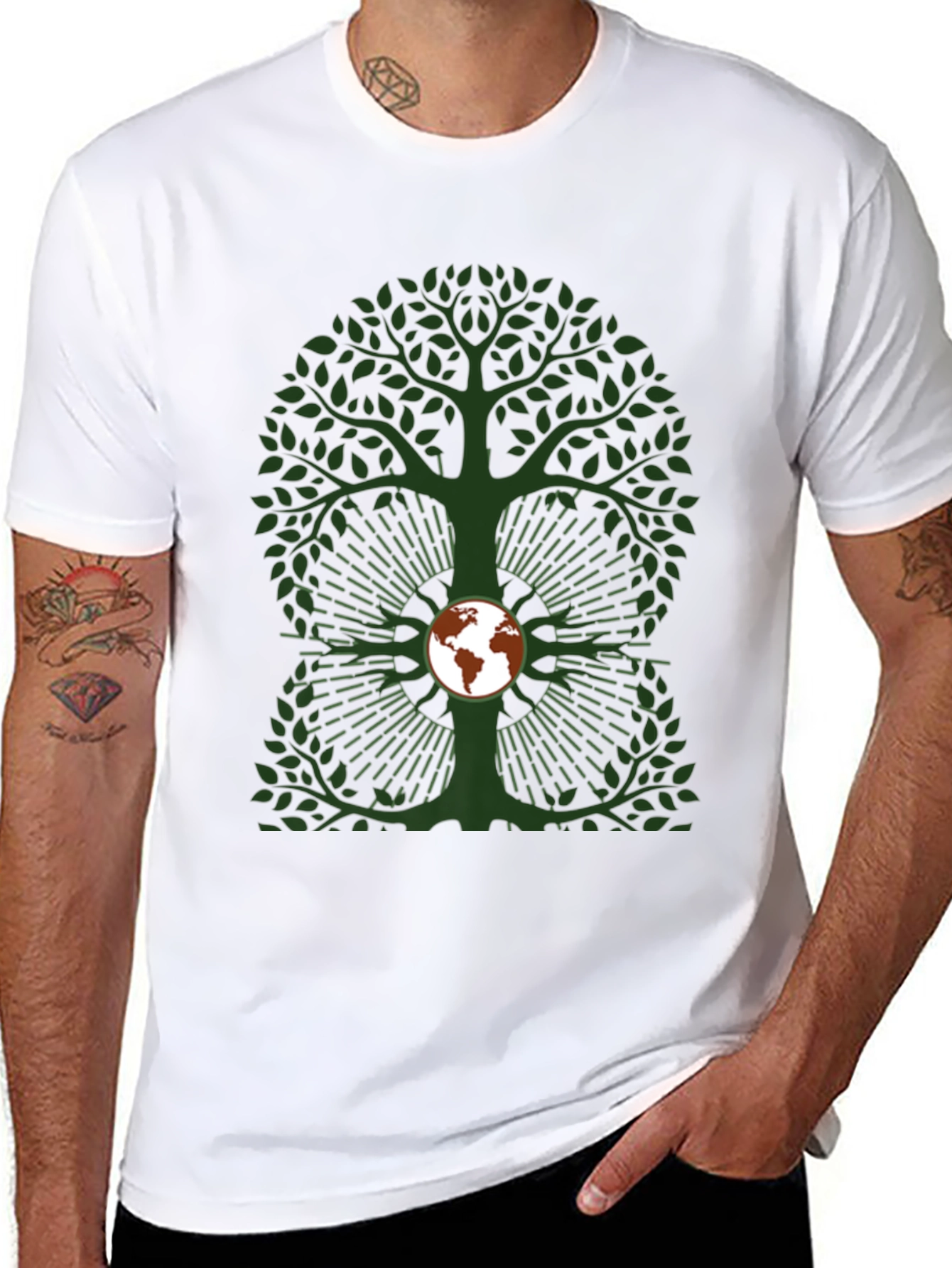 Earth Tree Graphic Tee - Eco-Friendly Design
