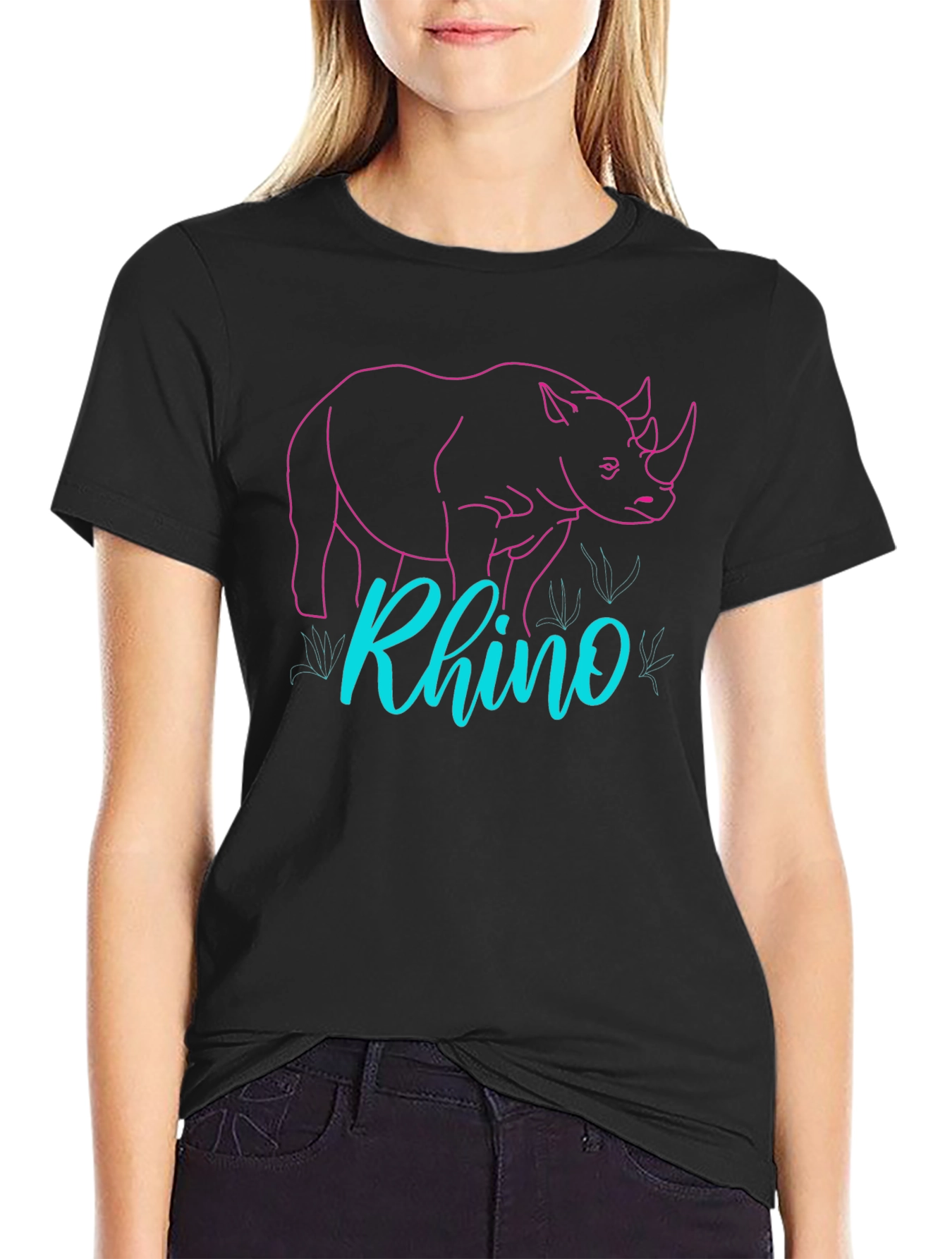 Rhino Graphic Tee - Cool Animal Design