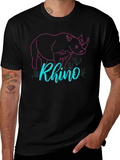 Rhino Graphic Tee - Cool Animal Design