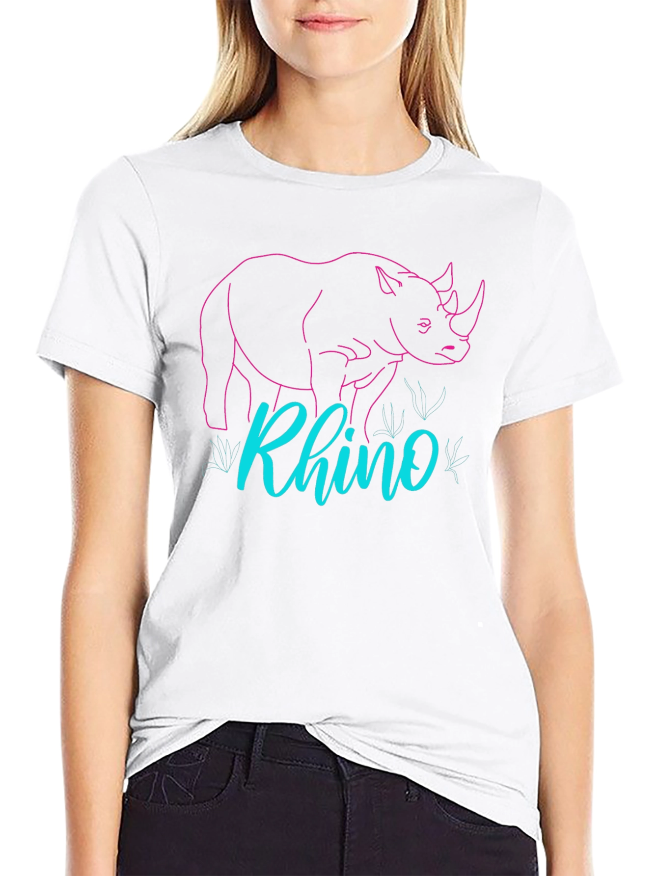 Rhino Graphic Tee - Cool Animal Design
