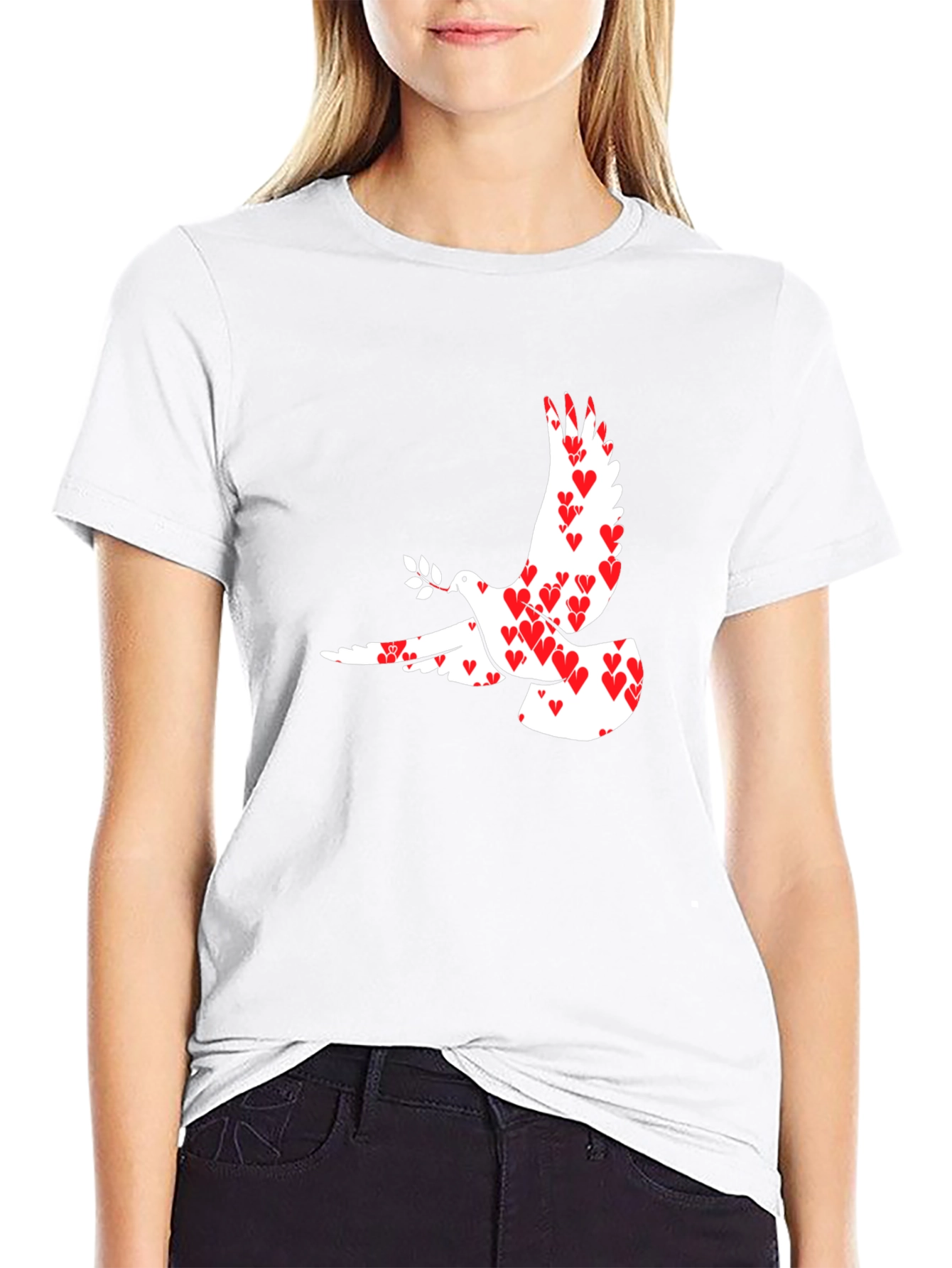 Peace Dove Heart T-Shirt