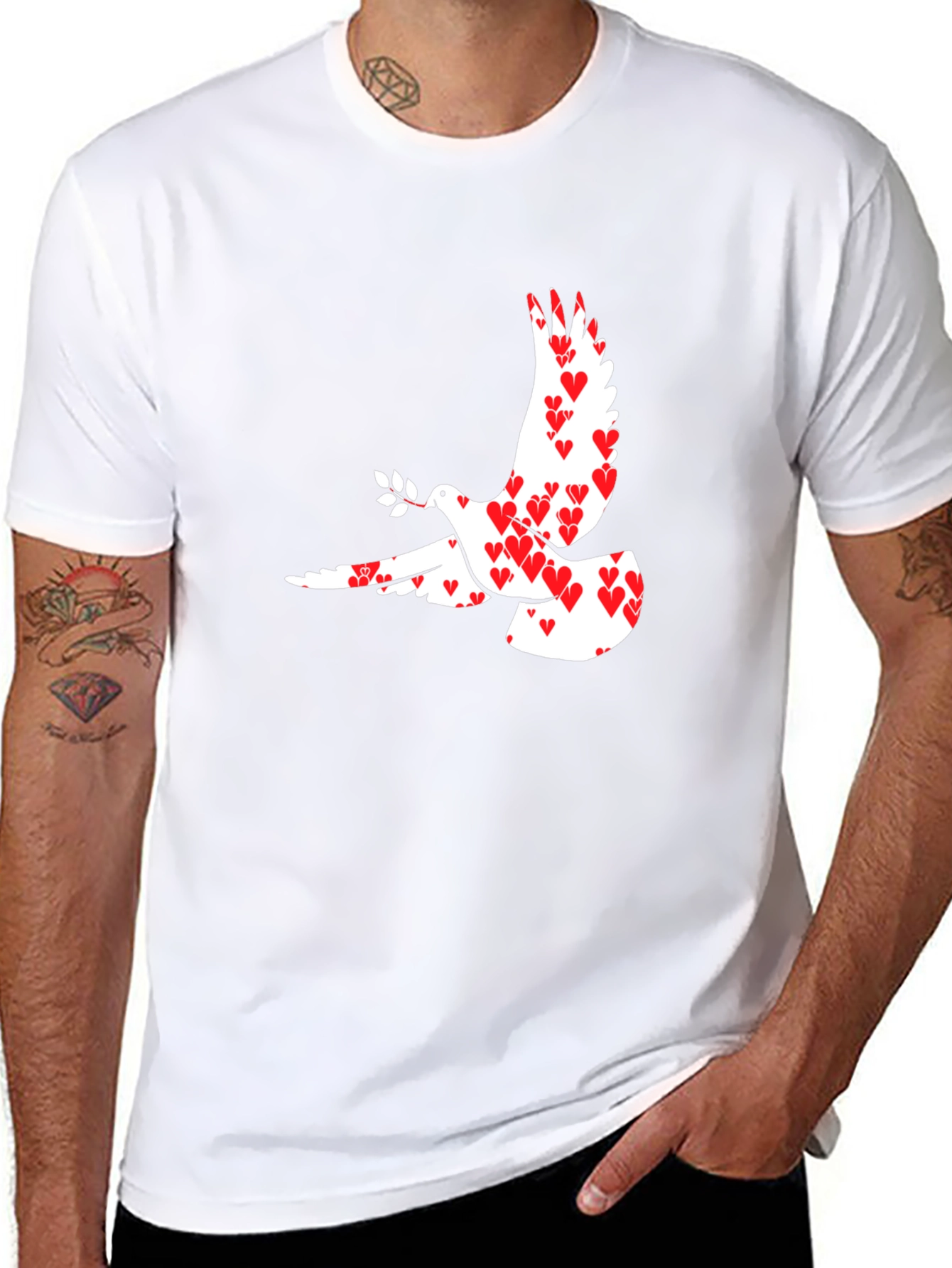 Peace Dove Heart T-Shirt