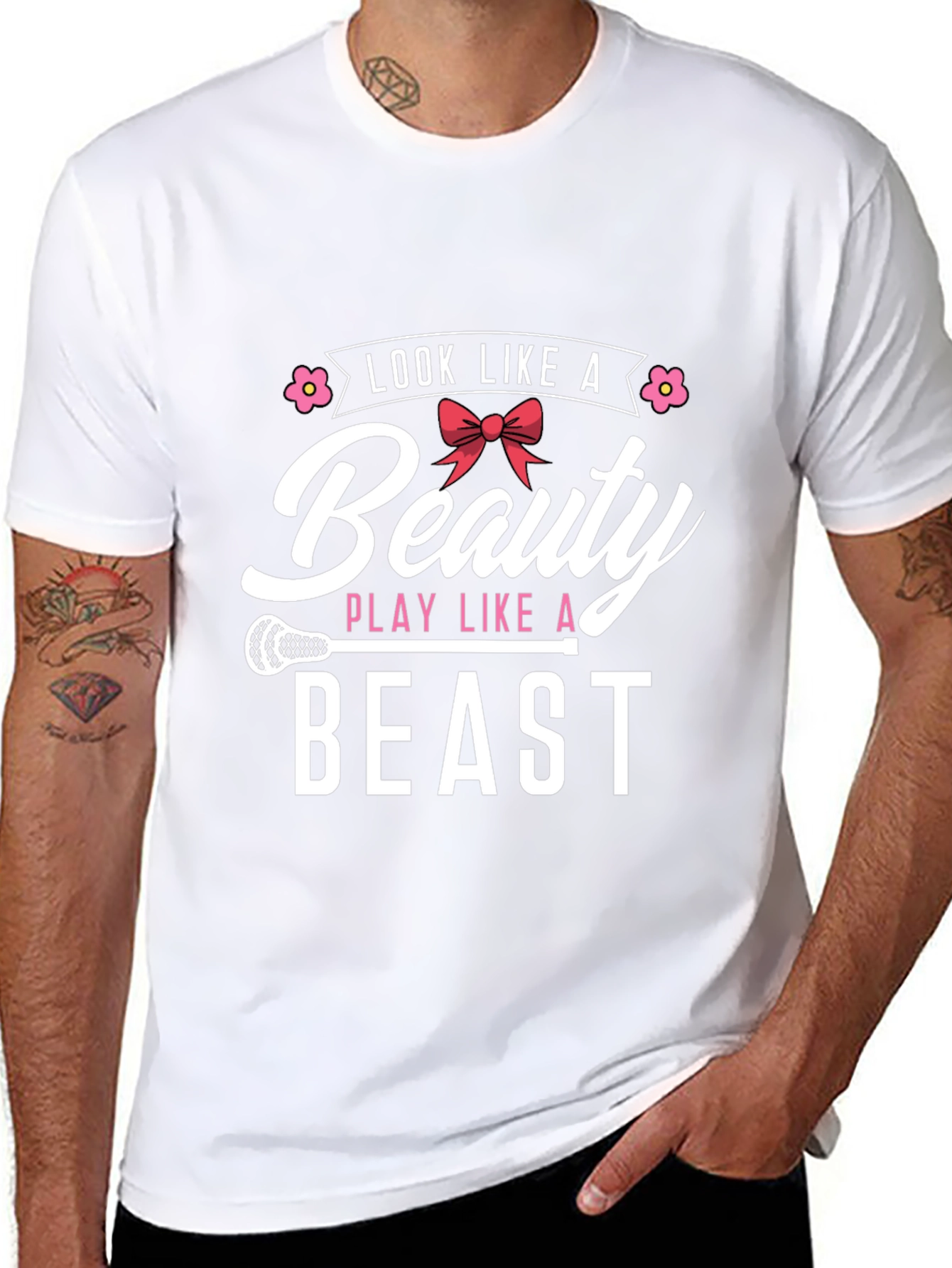 Beauty and the Beast Lacrosse T-Shirt
