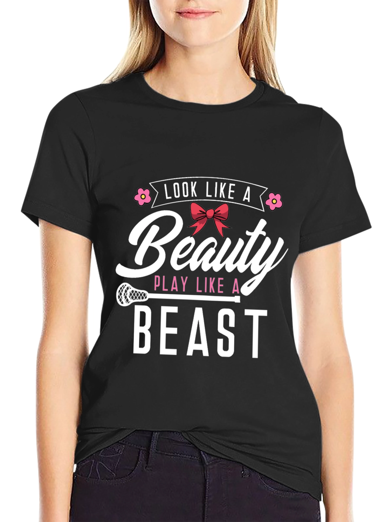 Beauty and the Beast Lacrosse T-Shirt