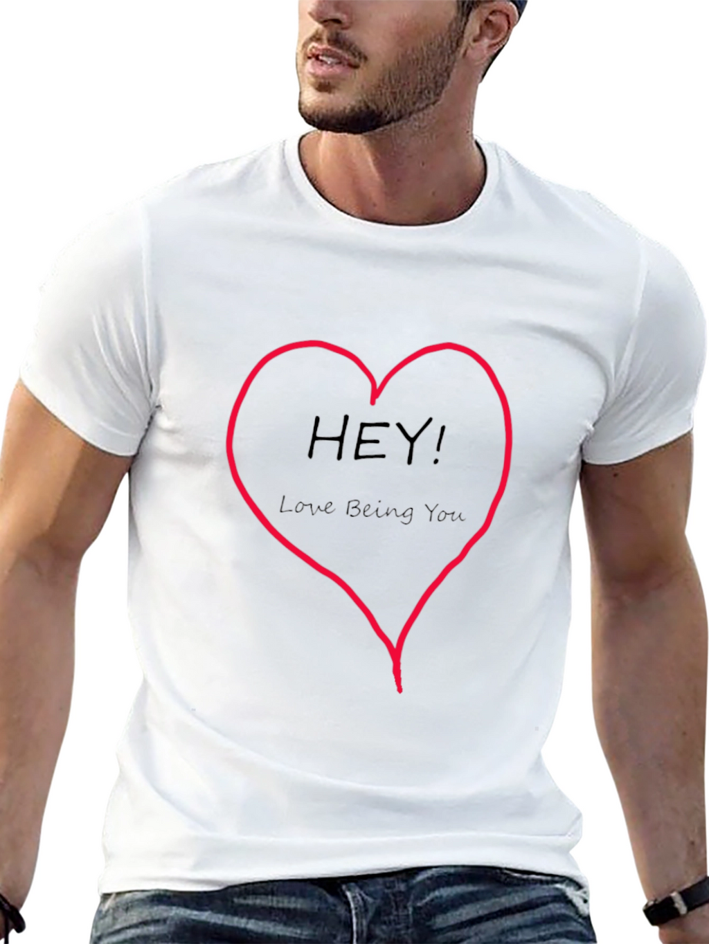 Hey! Love Being You Graphic Tee