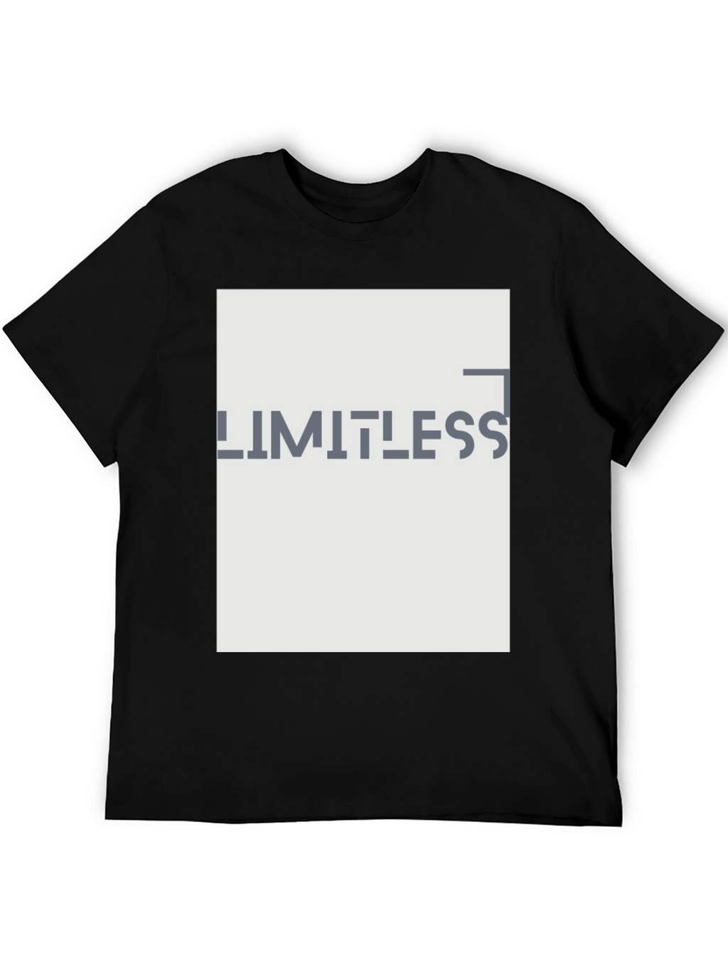 Limitless Graphic Print Black T-Shirt