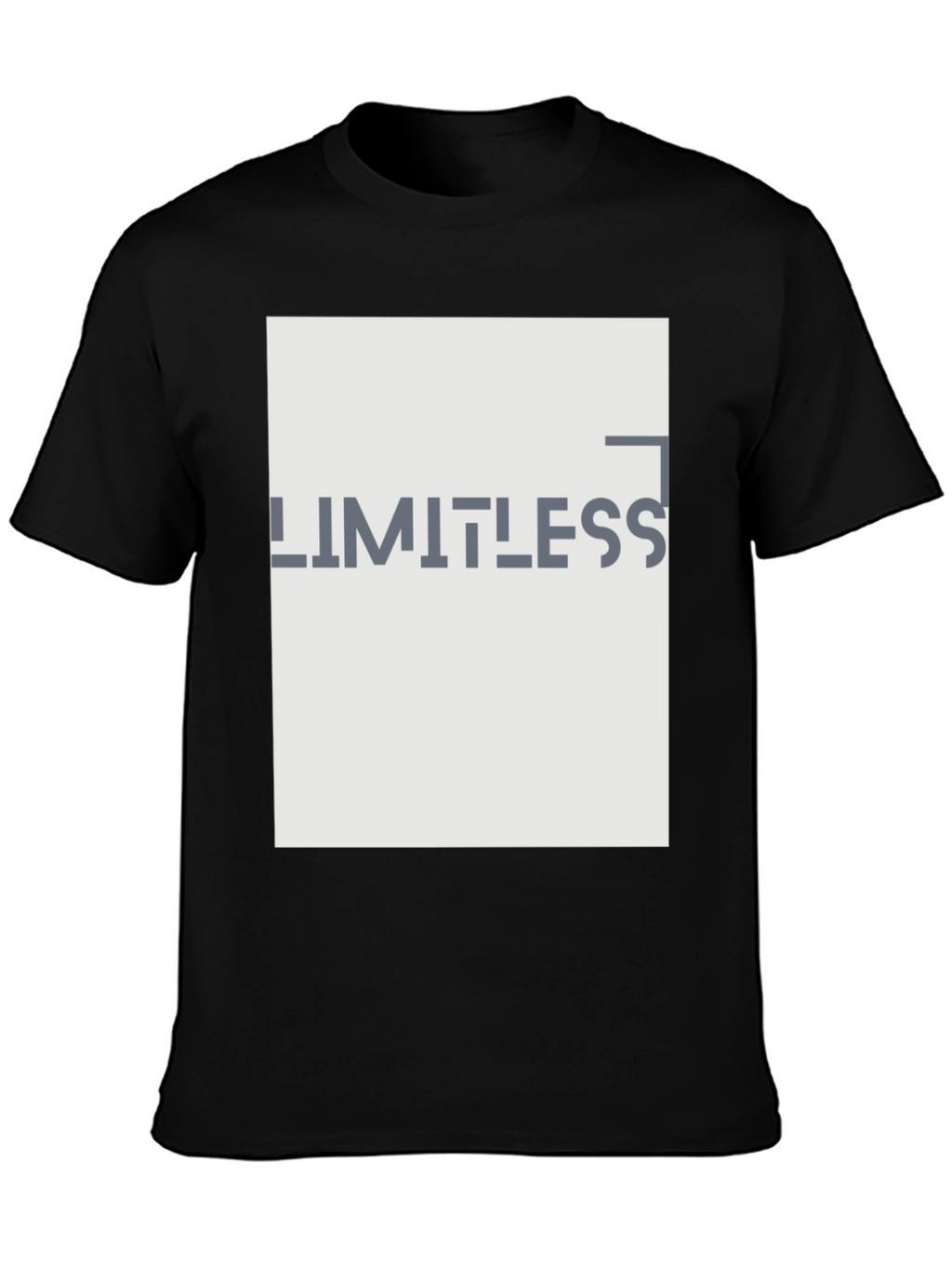 Limitless Graphic Print Black T-Shirt