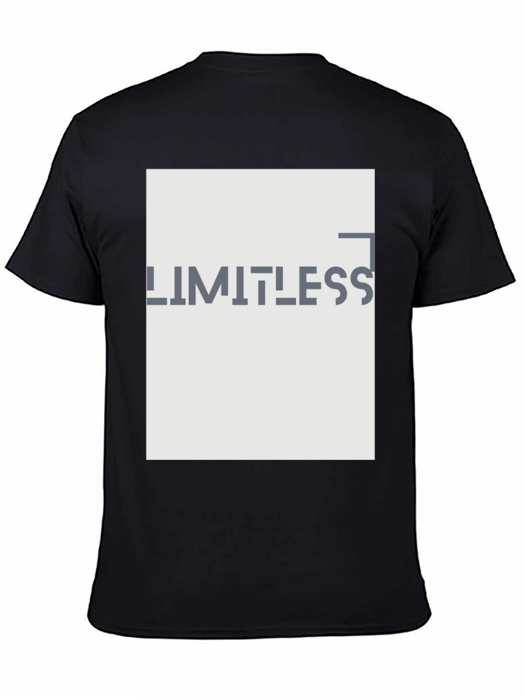 Limitless Graphic Print Black T-Shirt