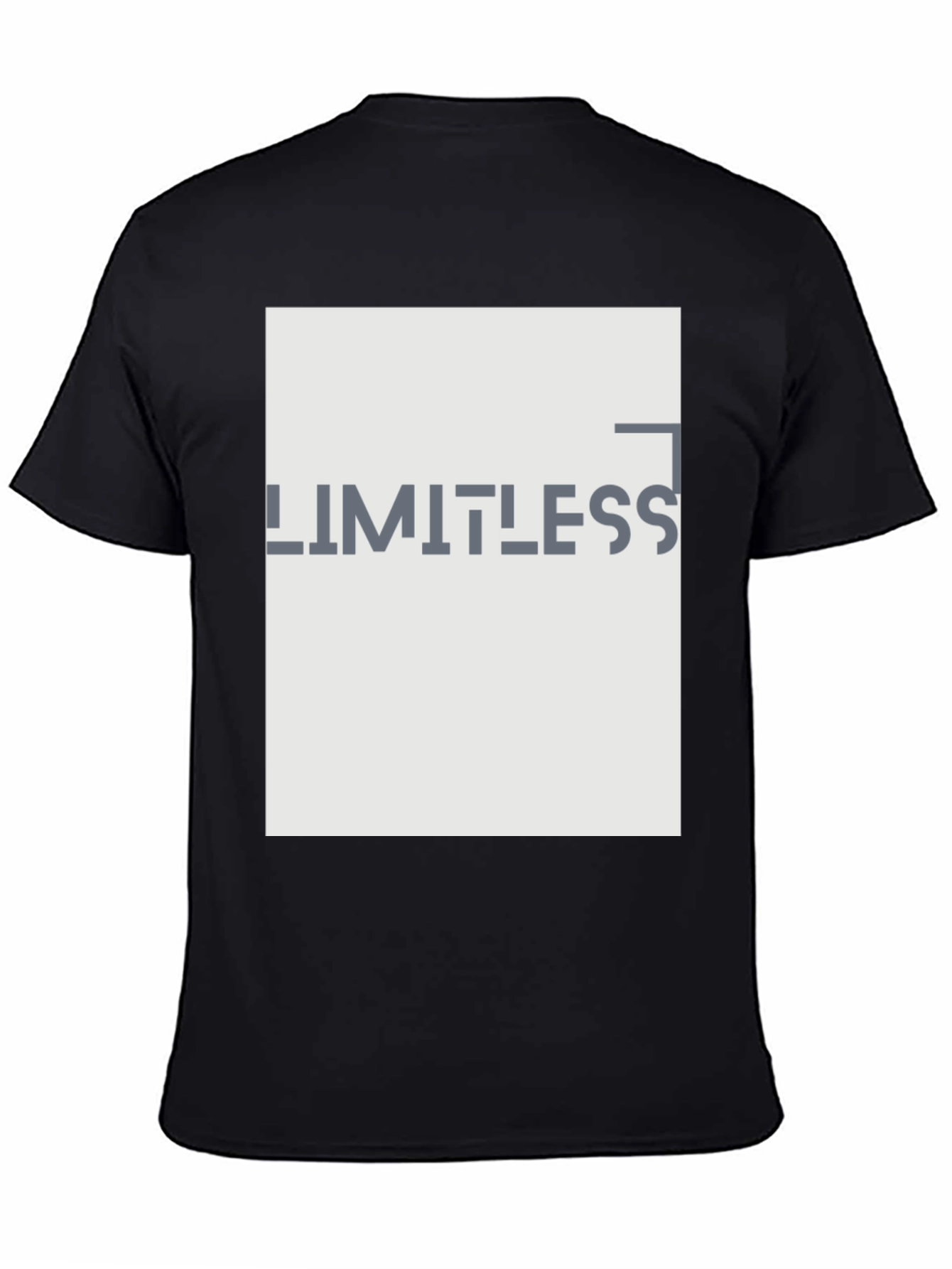 Limitless Graphic Print Black T-Shirt