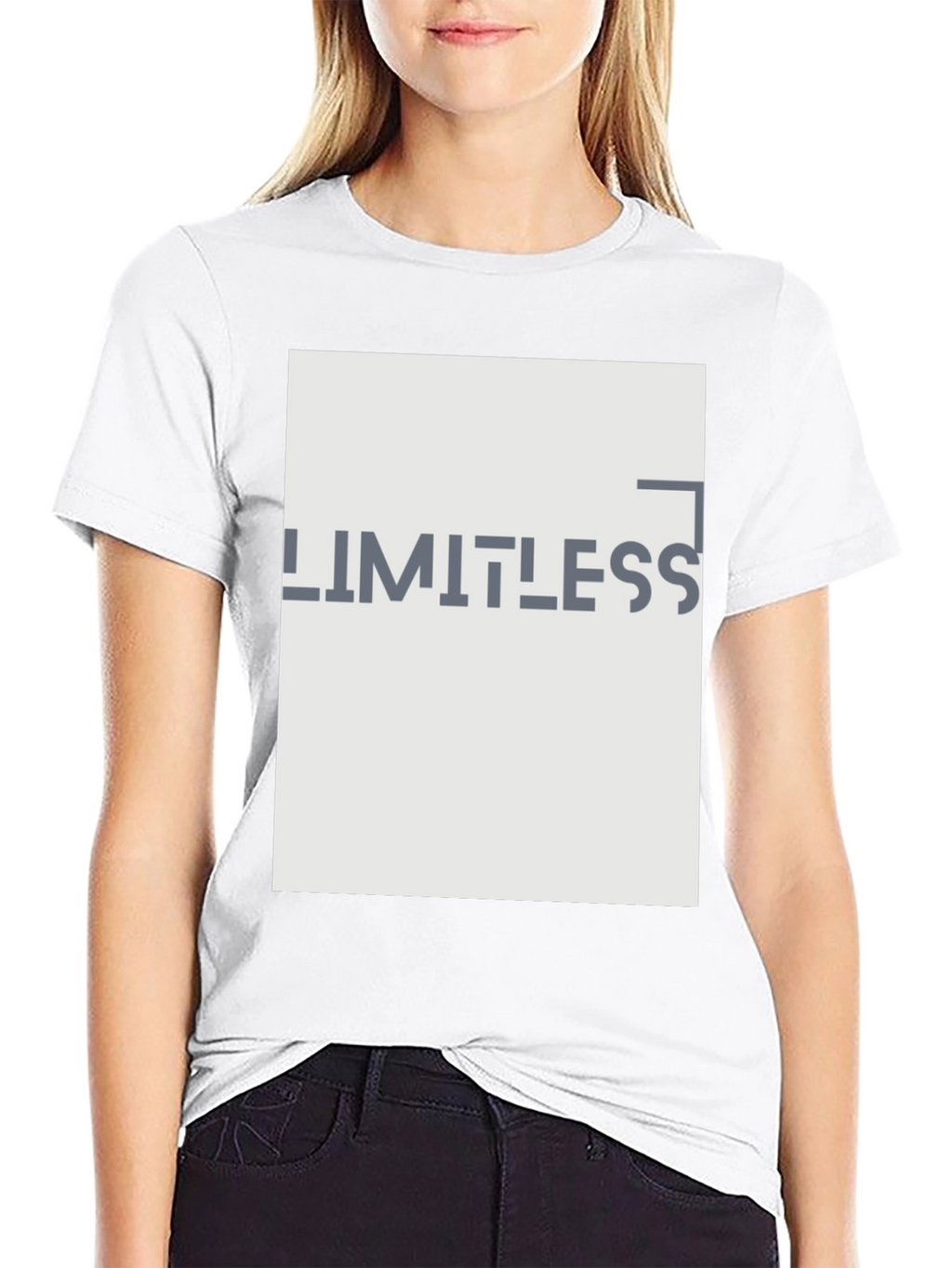 Limitless Graphic Print Black T-Shirt
