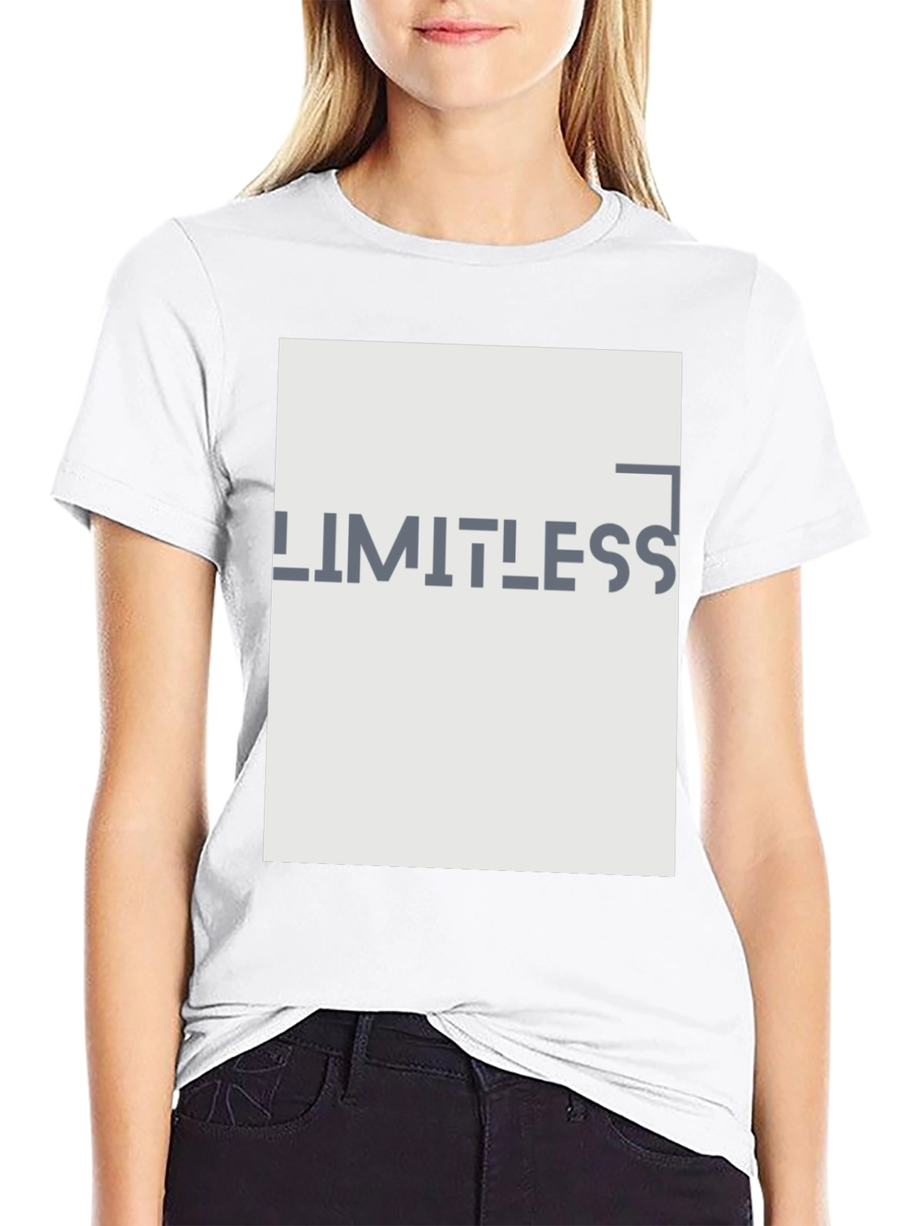 Limitless Graphic Print Black T-Shirt