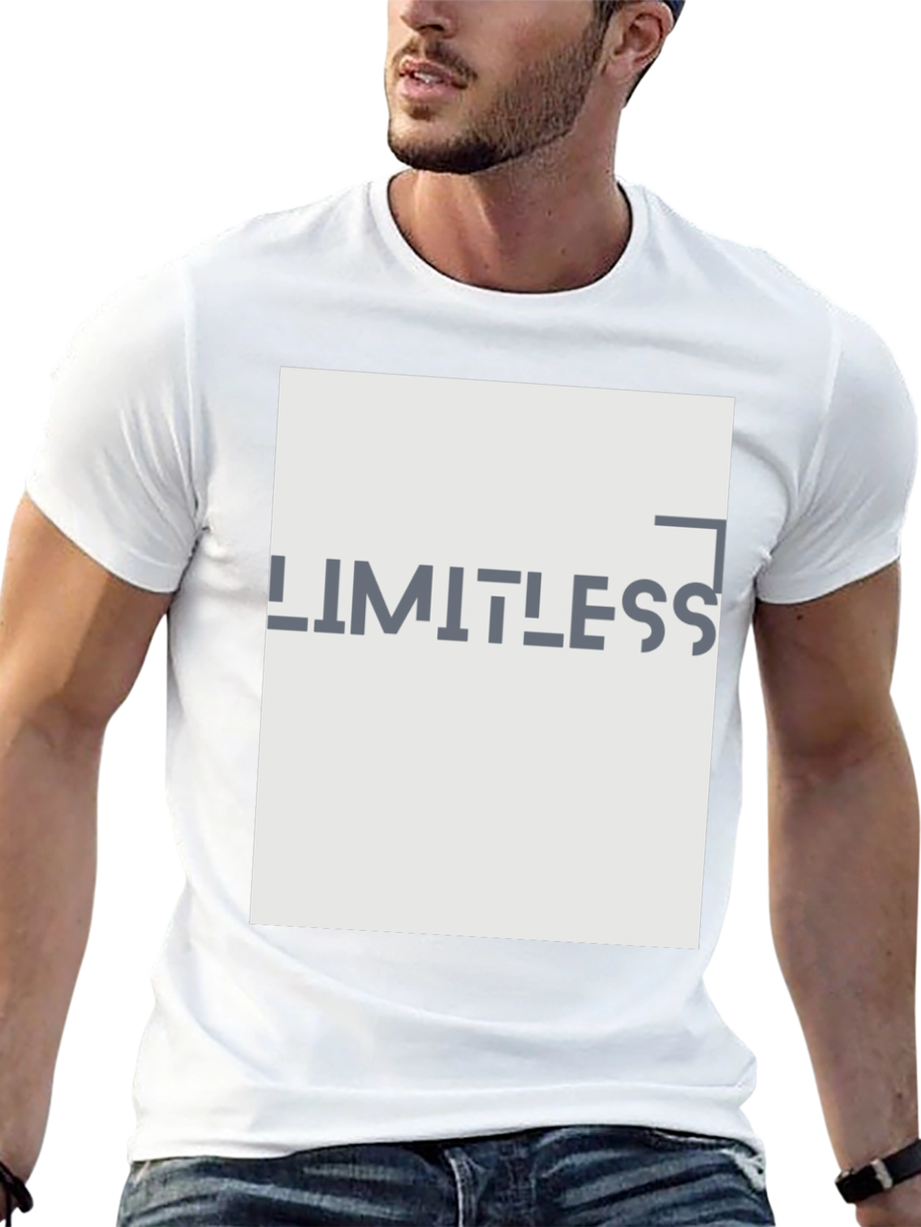 Limitless Graphic Print Black T-Shirt