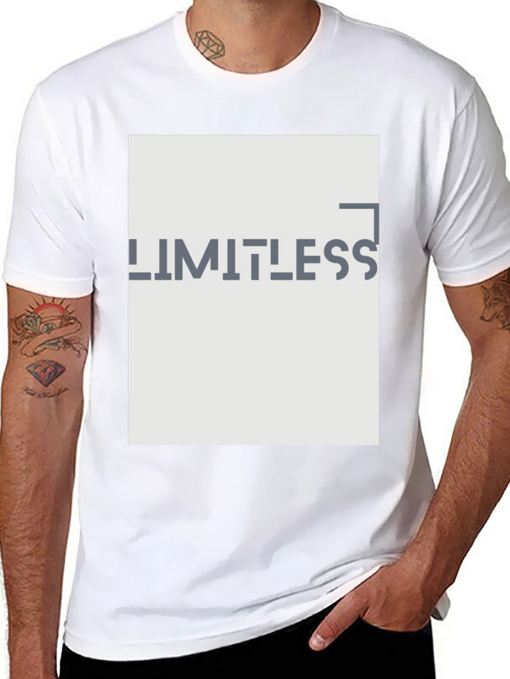 Limitless Graphic Print Black T-Shirt