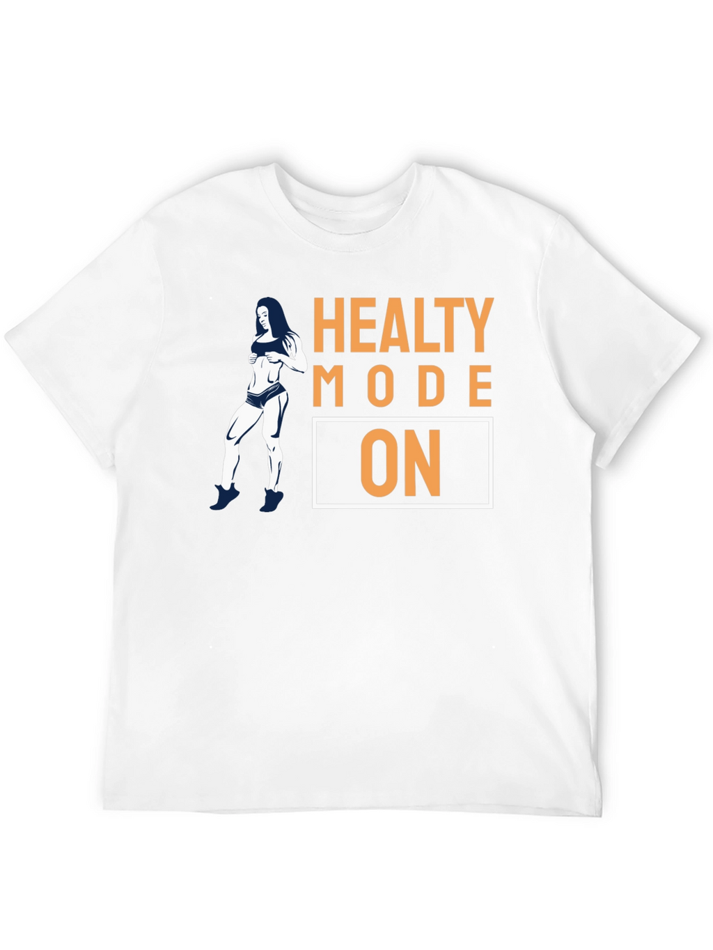 Healthy Mode On Black Graphic T-Shirt