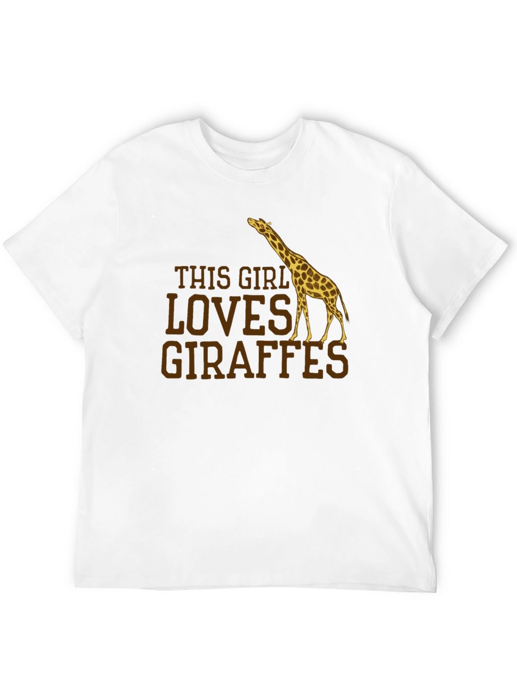 This Girl Loves Giraffes Graphic T-Shirt