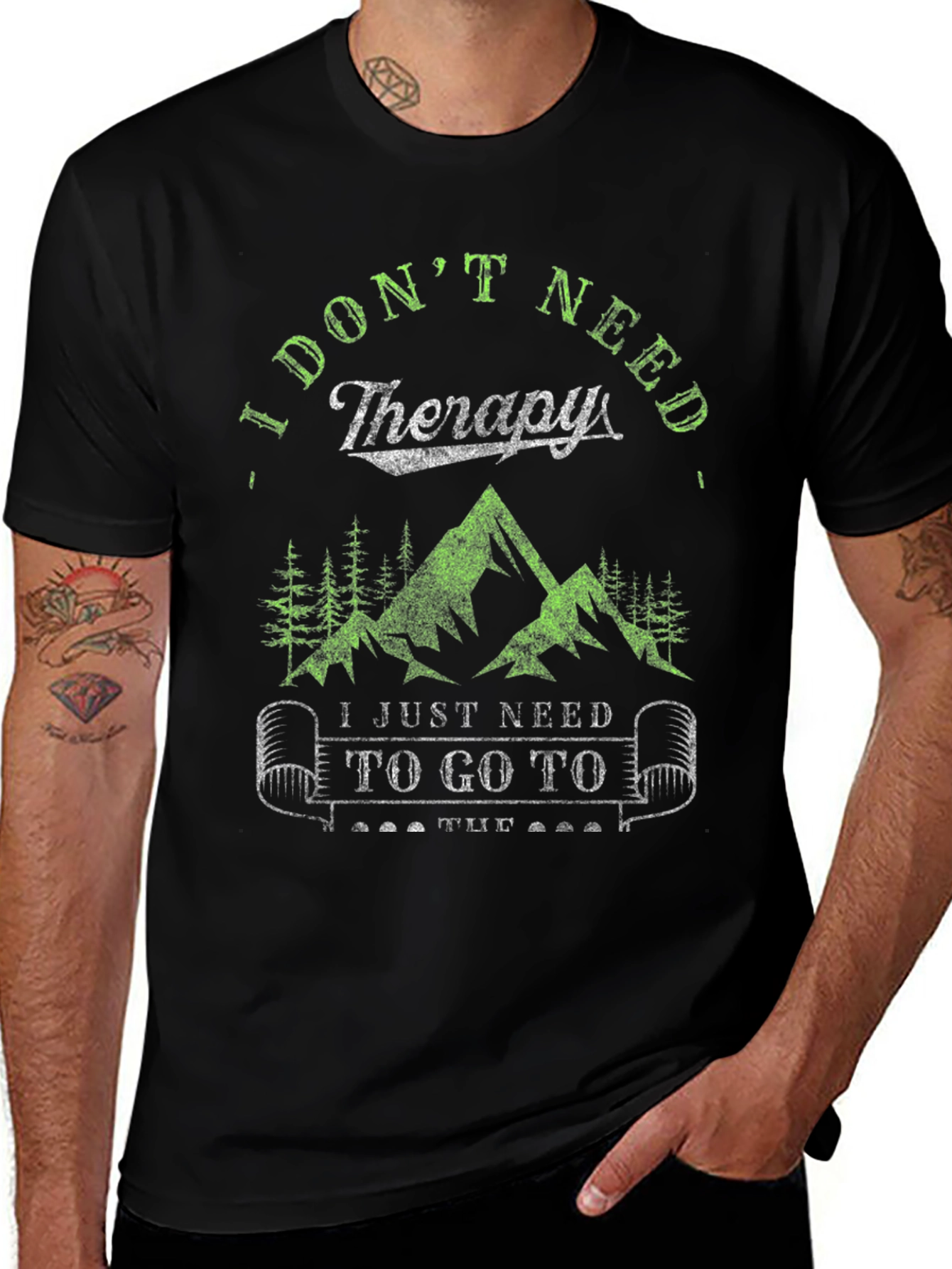 I Dont Need Therapy Hiking Tee
