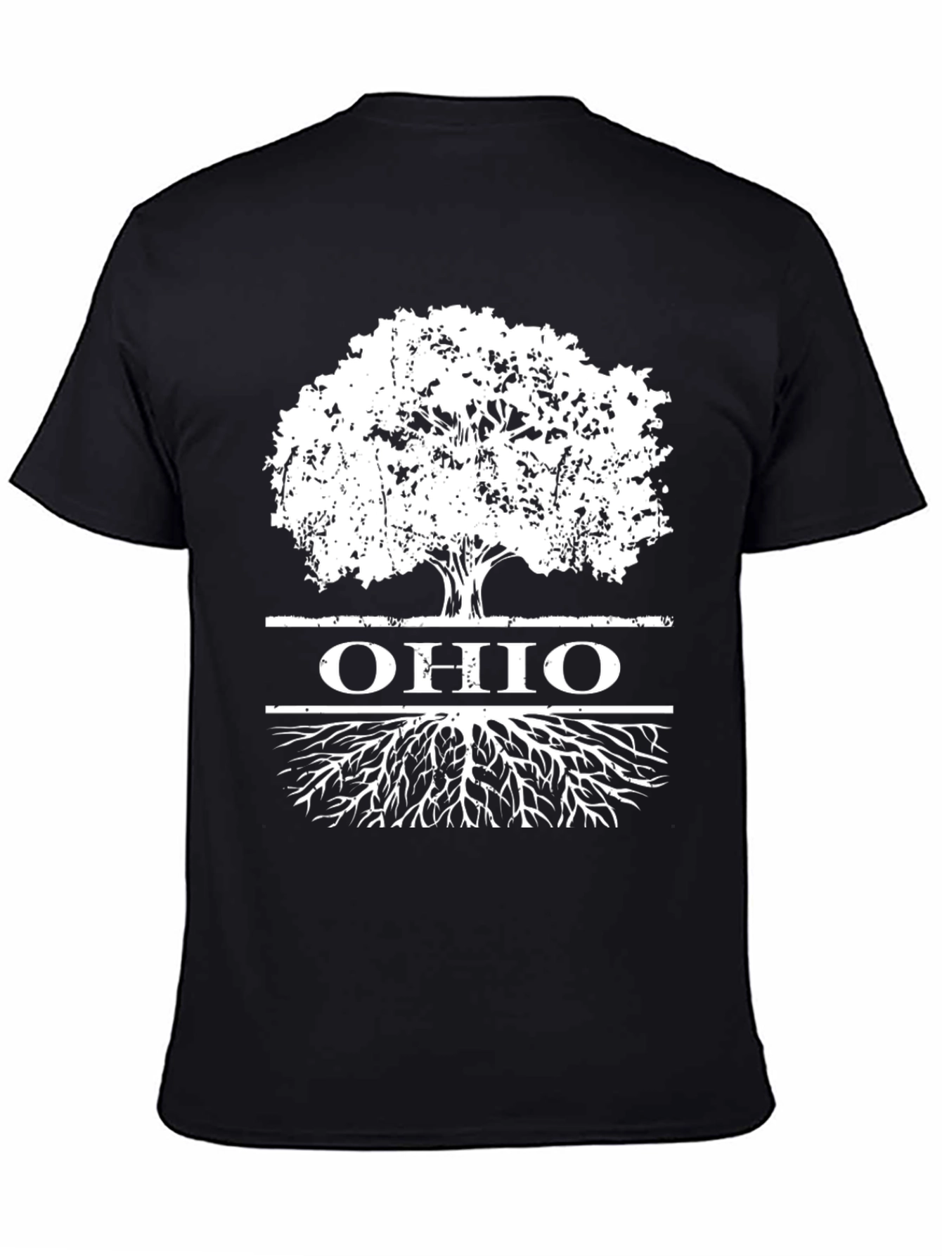 Ohio Roots T-Shirt - Black Graphic Tee
