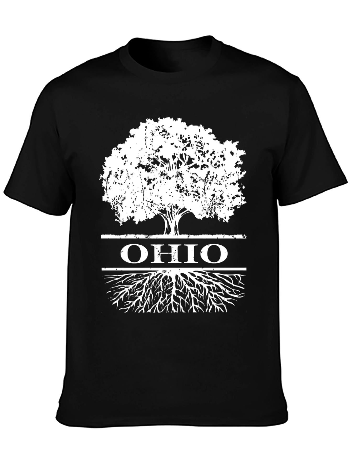 Ohio Roots T-Shirt - Black Graphic Tee