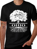 Ohio Roots T-Shirt - Black Graphic Tee