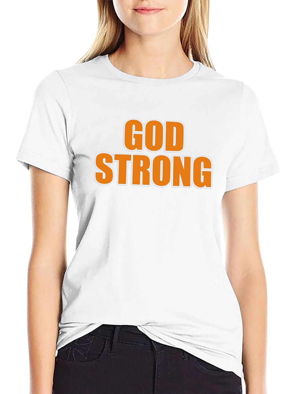 God Strong Graphic Tee - Religious Inspiration